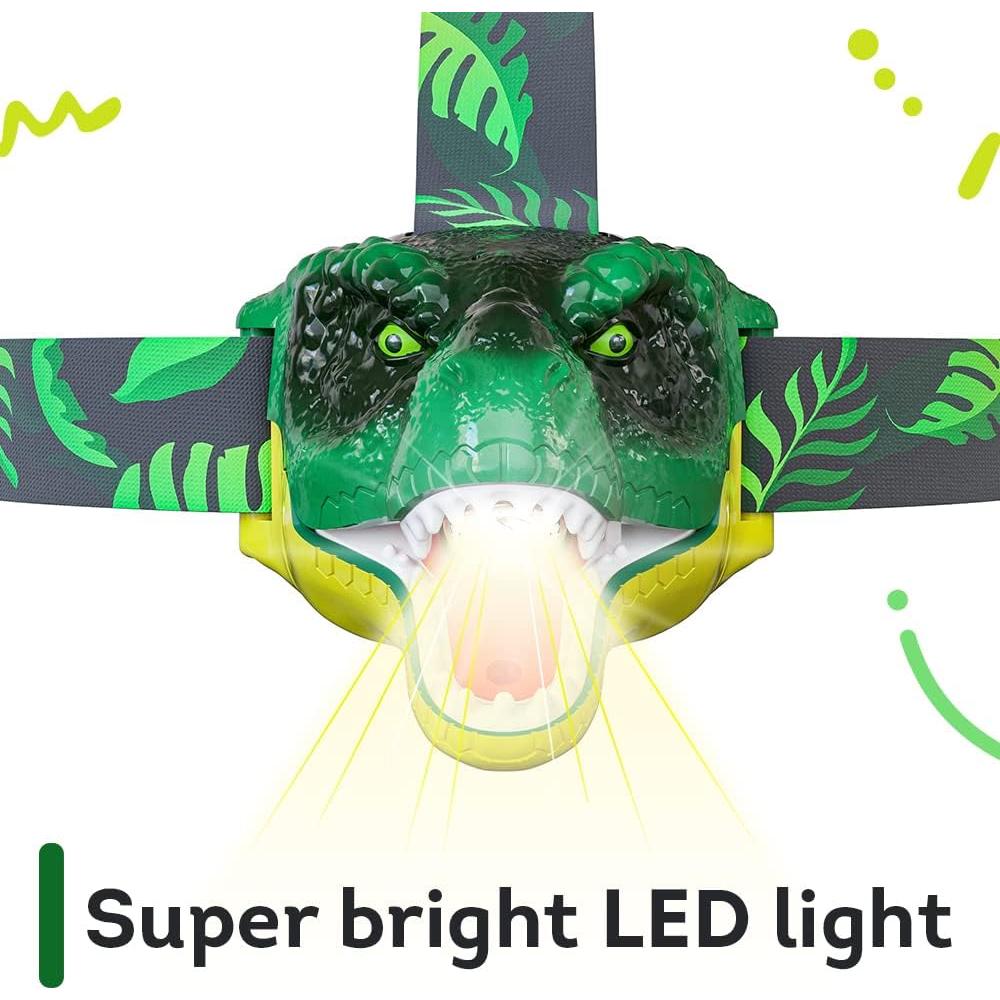 Lámpara Frontal Dinosaurio Skywin para Niños - LED, 7.1x7.4 cm