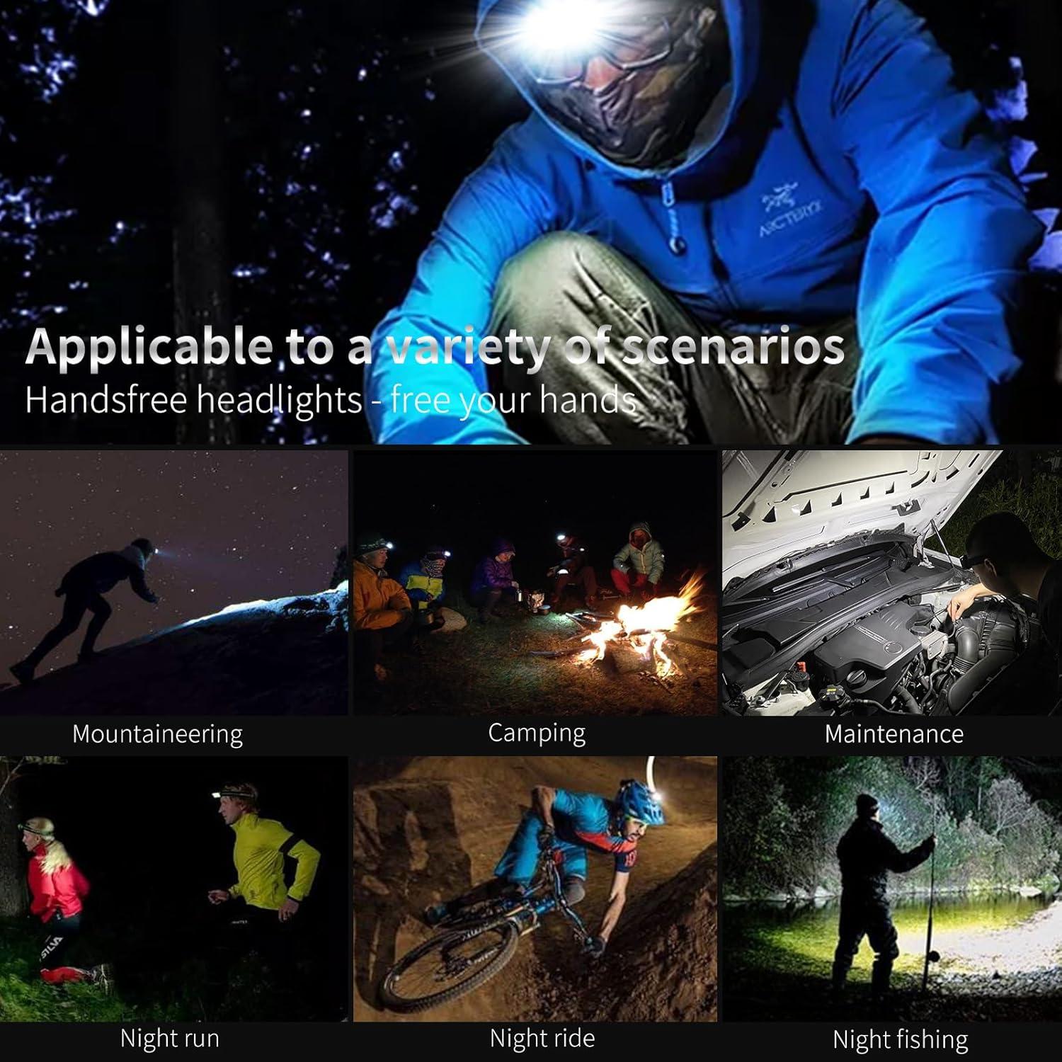 Luz Frontal Recargable DARKBEAM COB 2000 Lúmenes IPX4