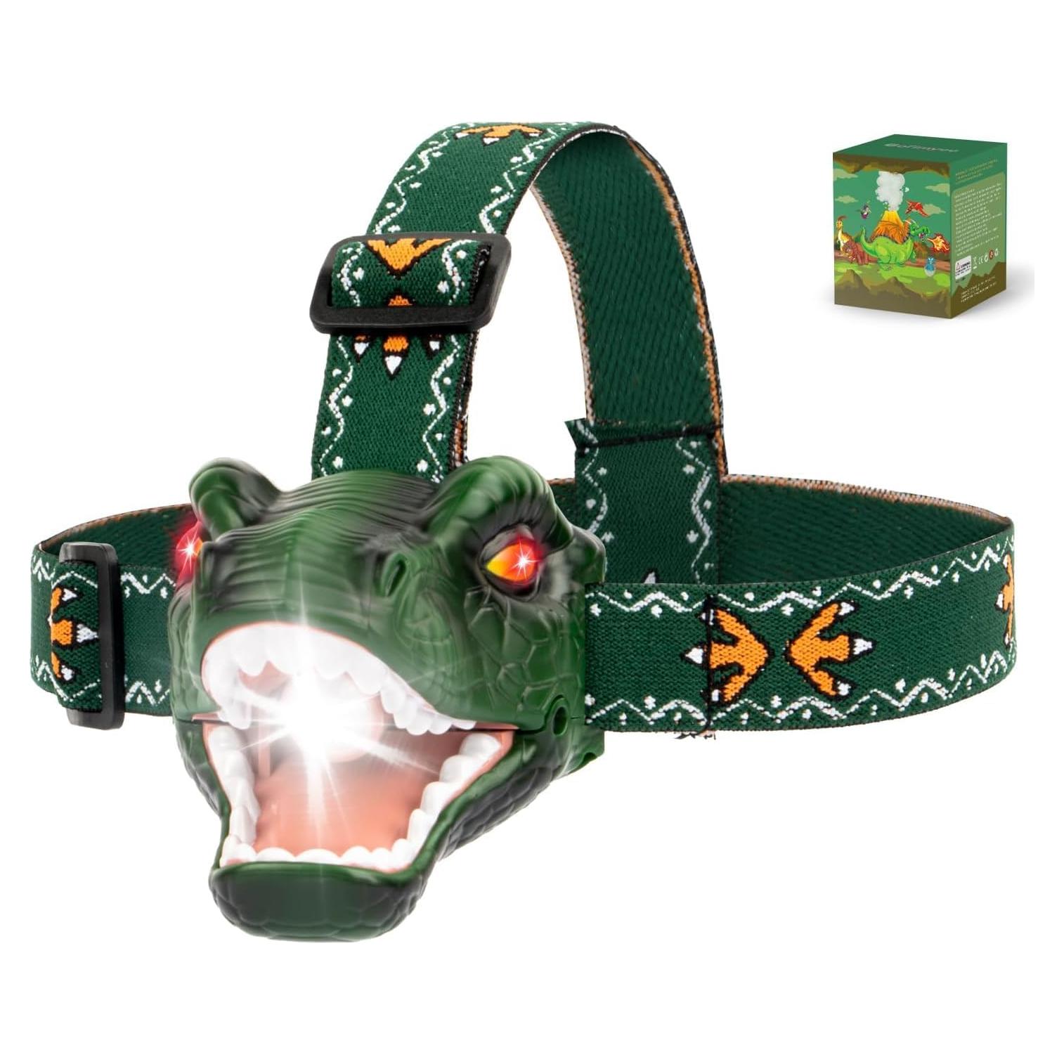 Linterna LED T-Rex Niovexium para Niños 3 Modos Verde