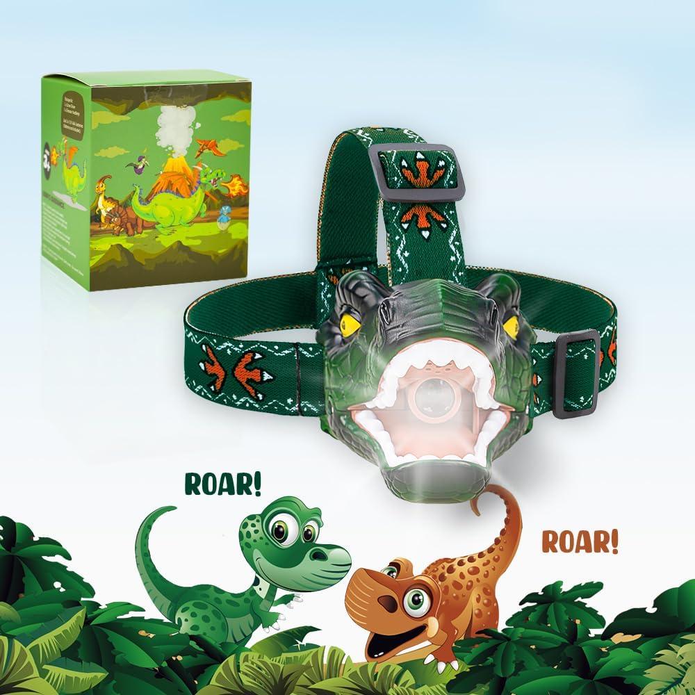 Linterna LED T-Rex Niovexium para Niños 3 Modos Verde