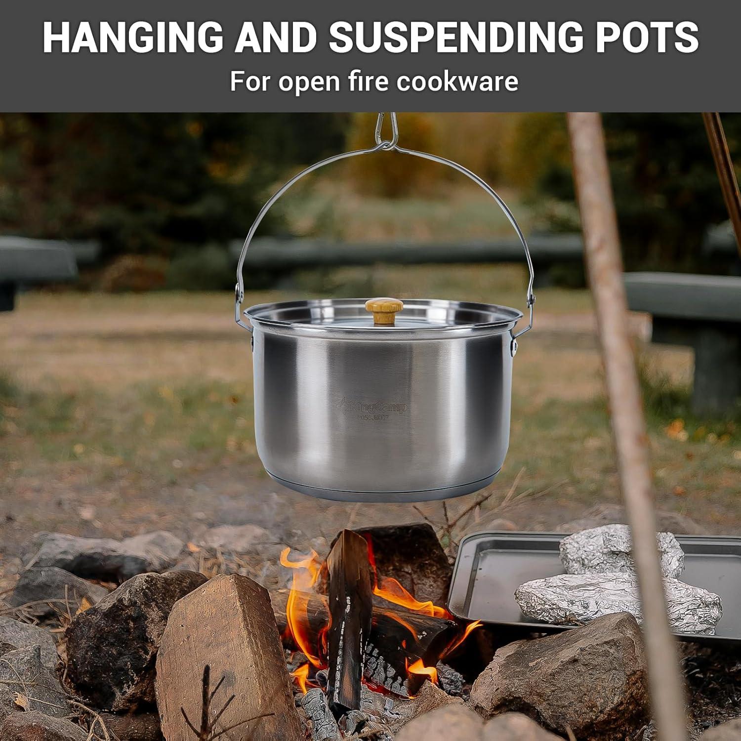 Juego de Utensilios de Cocina KingCamp Acero Inoxidable 4-6 Personas