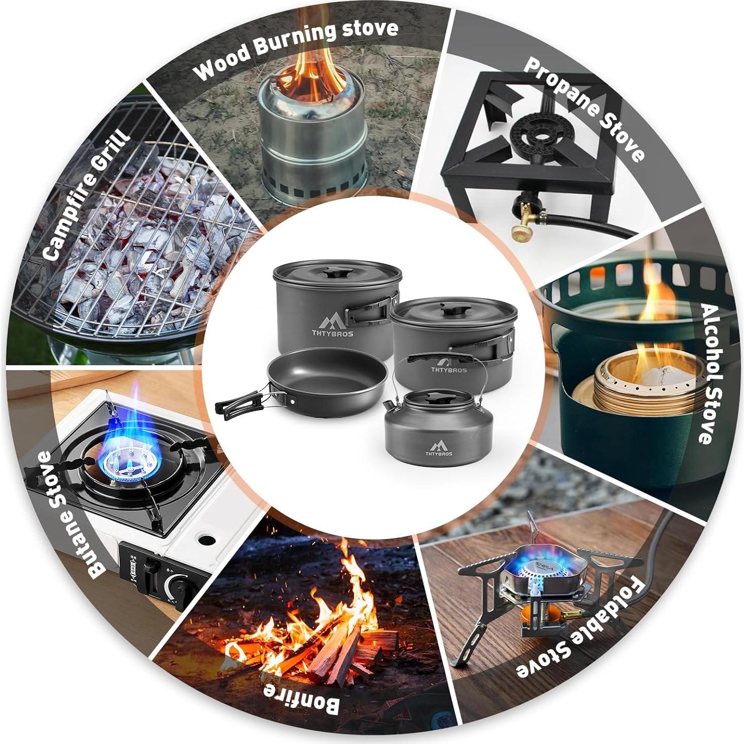 Juego de Utensilios de Cocina Camping 27 Piezas THTYBROS