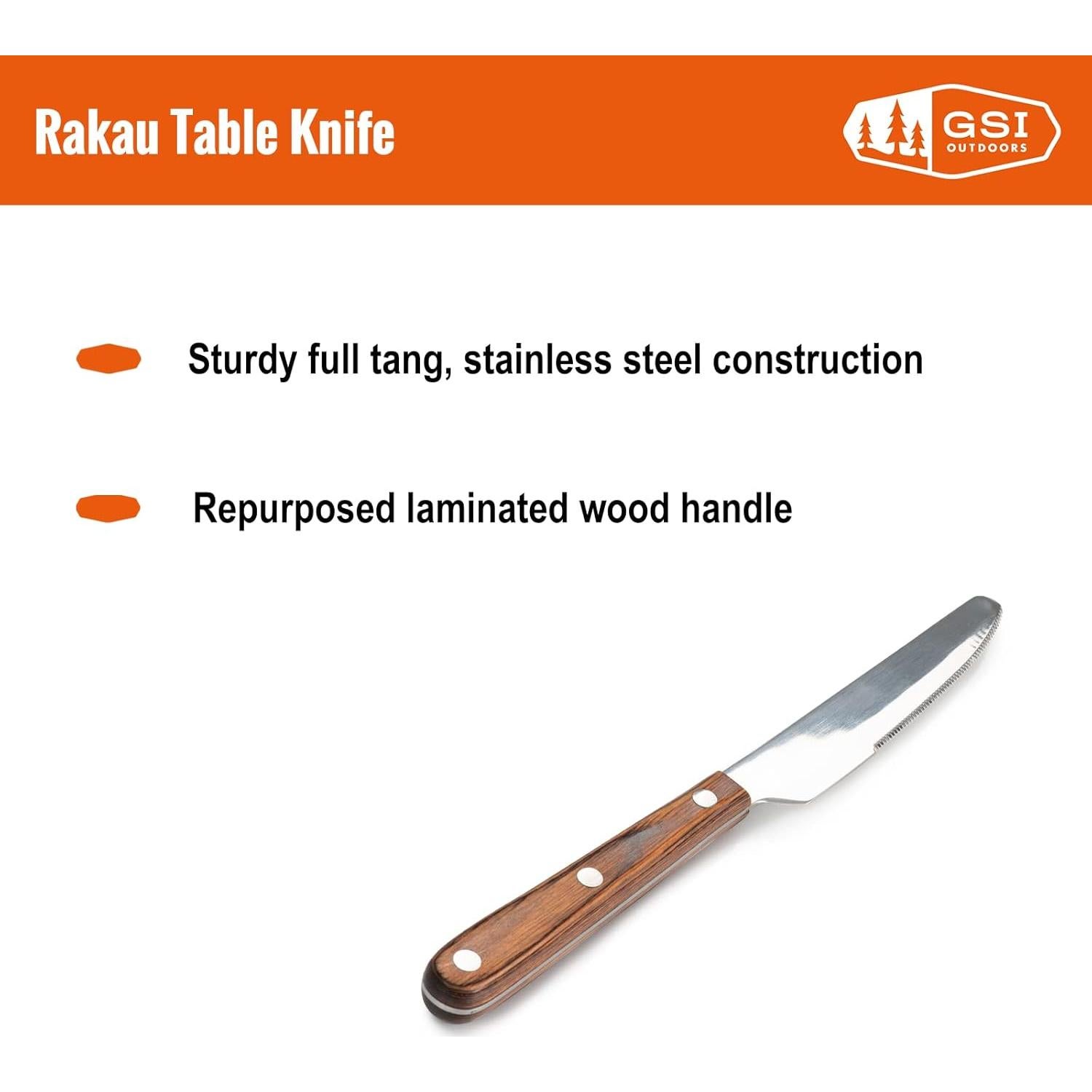 Cuchillo de Mesa Rakau GSI Outdoors Acero Inoxidable