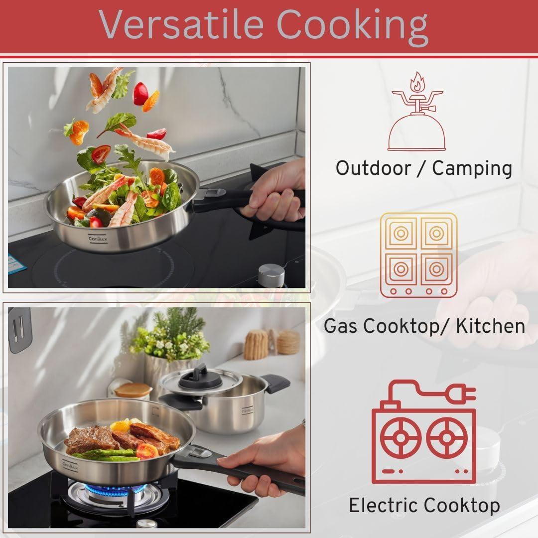 Juego de Utensilios de Cocina Camping Comfilux 6 Piezas Acero Inoxidable