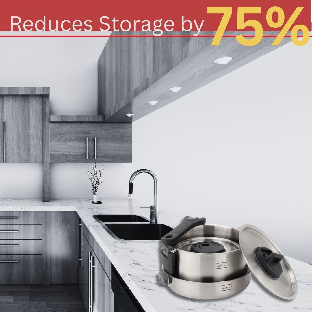 Juego de Utensilios de Cocina Camping Comfilux 6 Piezas Acero Inoxidable