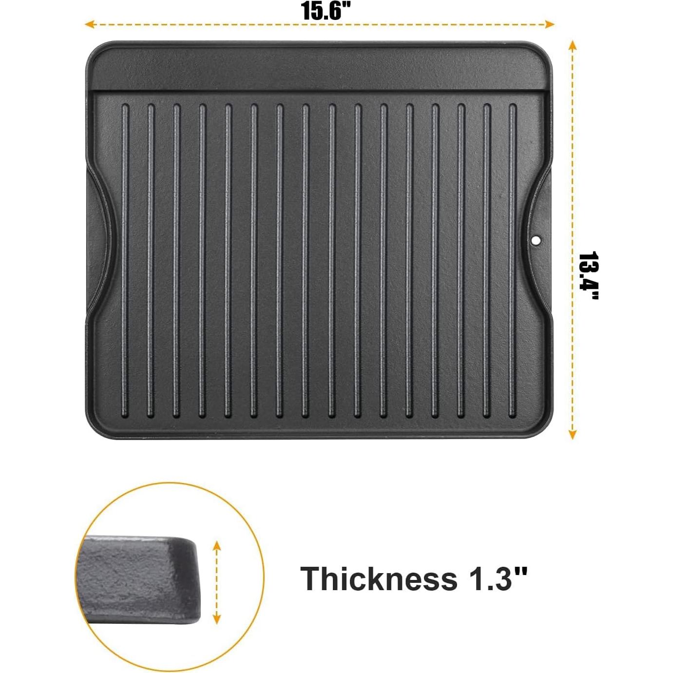 Plancha de Hierro Fundido Reversible Outspark 39.6 x 34 cm