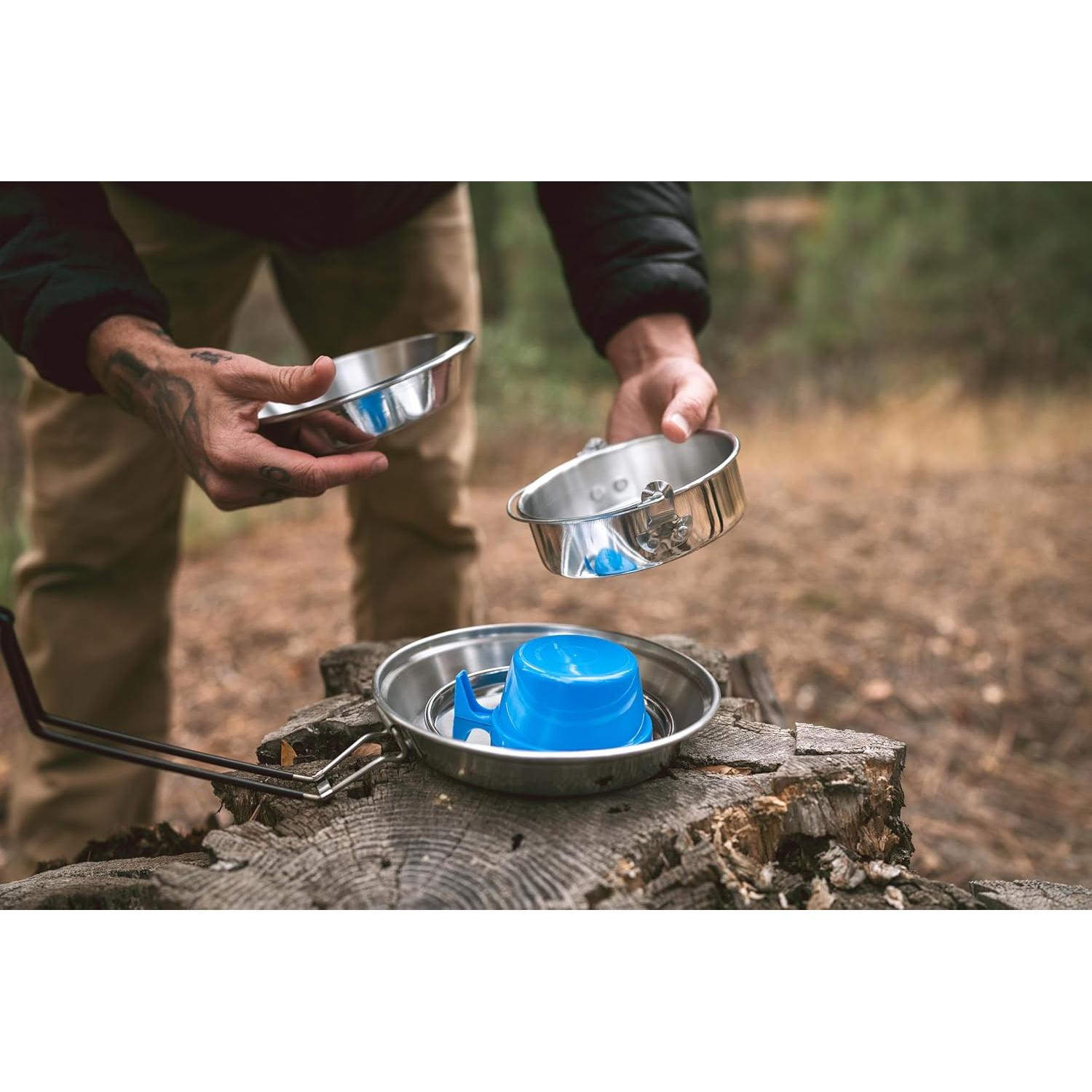 Juego de Cocina de Aluminio Stansport 5 Piezas para Camping