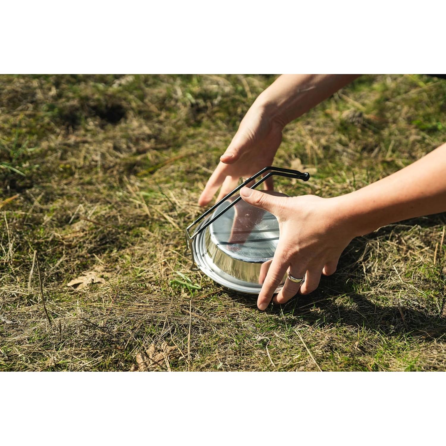 Juego de Cocina de Aluminio Stansport 5 Piezas para Camping