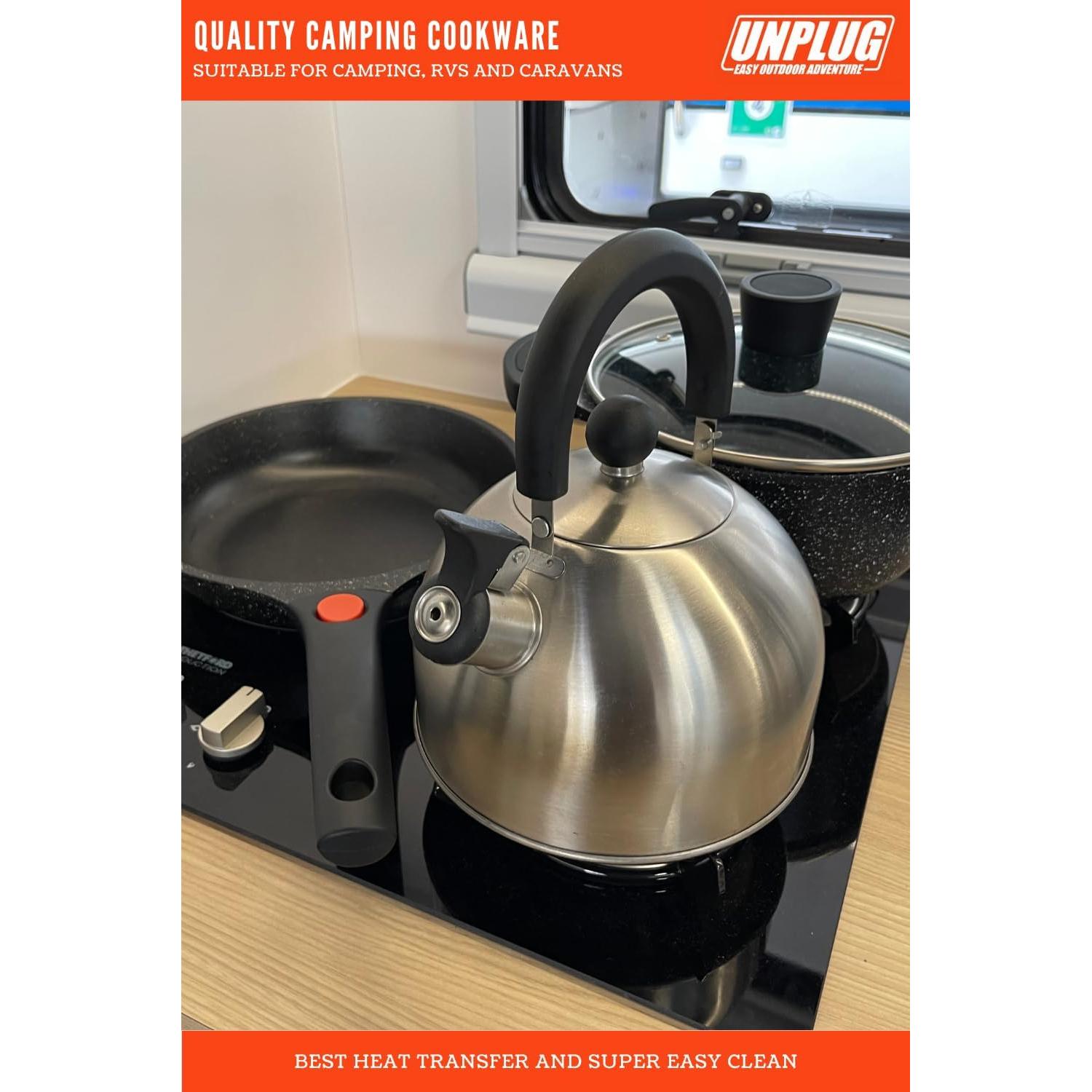 Juego de Cocina Camping UNPLUG - Ollas y Sartenes Antiadherentes