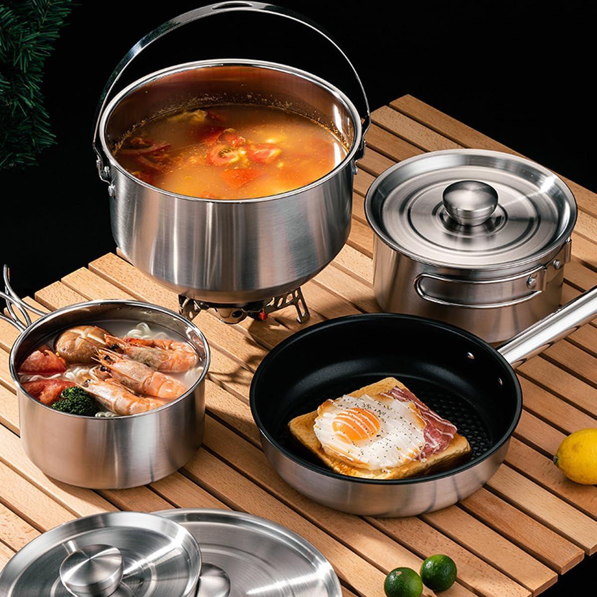 Juego de Utensilios de Cocina para Camping Jorunhe 4 Piezas