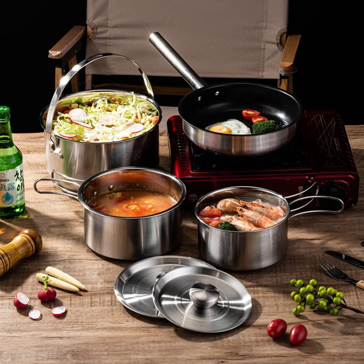 Juego de Utensilios de Cocina para Camping Jorunhe 4 Piezas