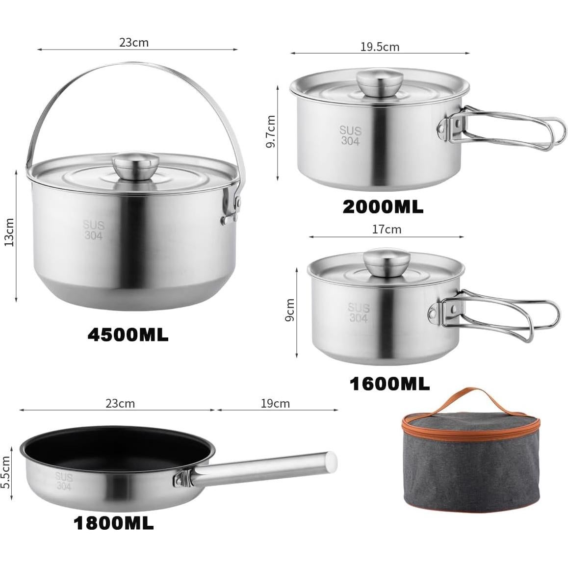 Juego de Utensilios de Cocina para Camping Jorunhe 4 Piezas