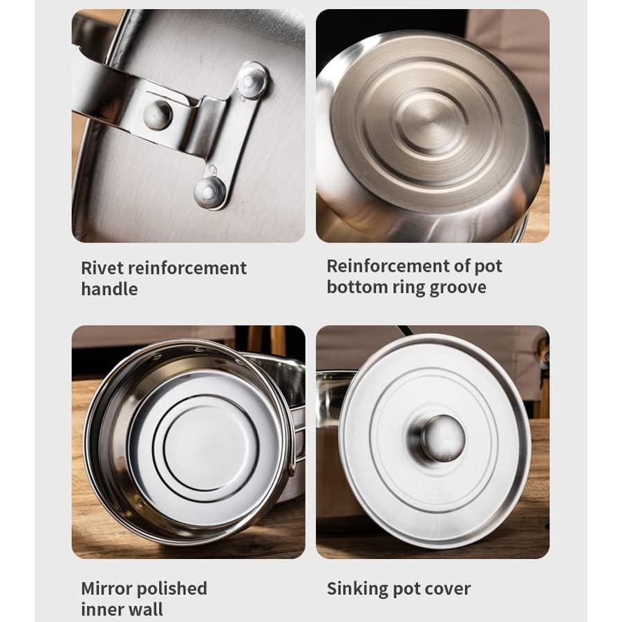 Juego de Utensilios de Cocina para Camping Jorunhe 4 Piezas