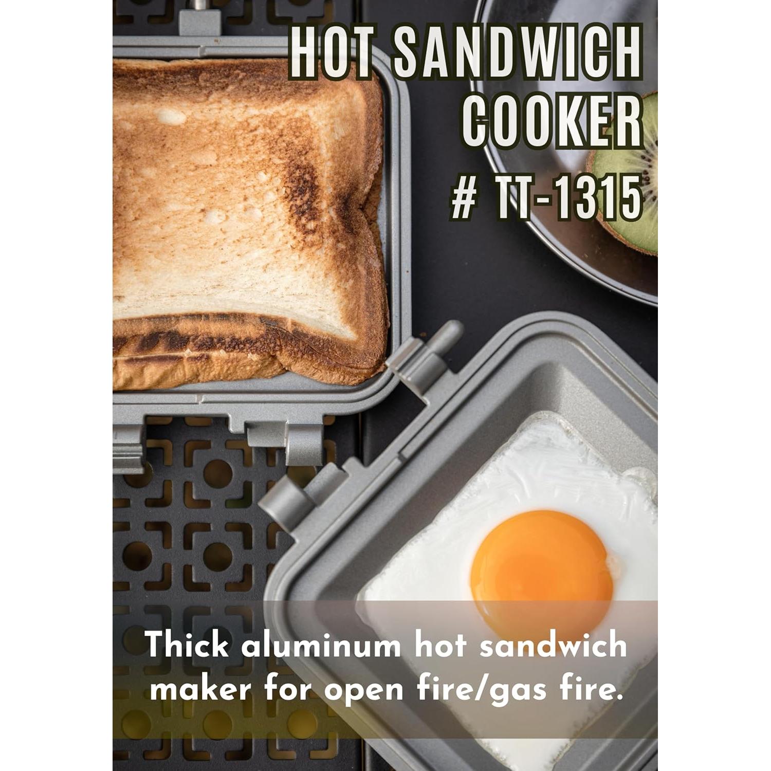 Hacedor de Sándwich Camping Moon TT-1315 Aluminio Plata