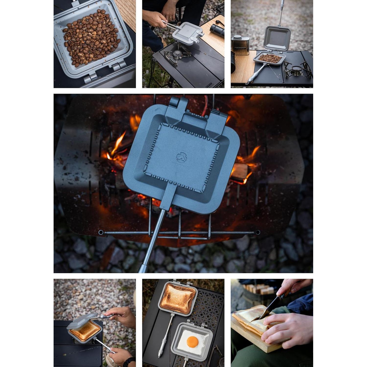 Hacedor de Sándwich Camping Moon TT-1315 Aluminio Plata