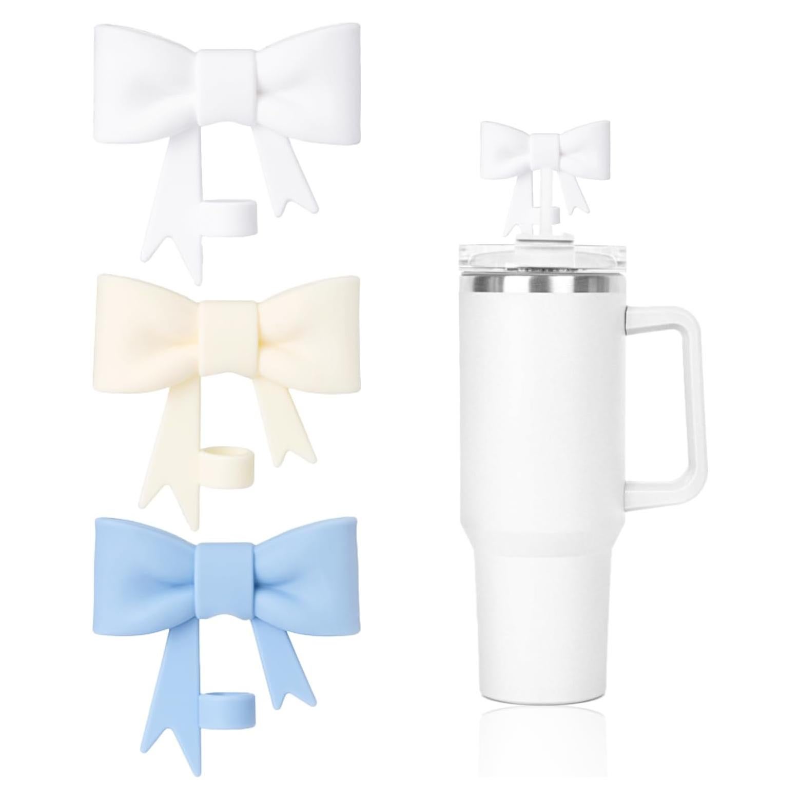 Cubiertas de Silicona para Pajitas DJAIOD - 3 Pcs para Vasos Stanley