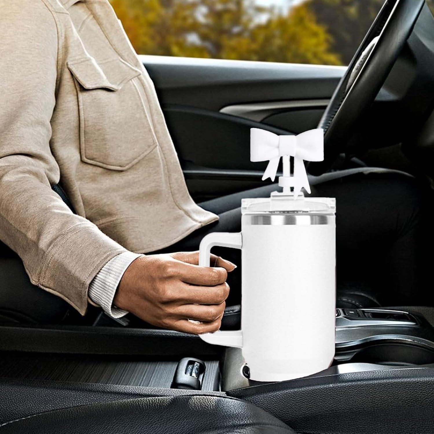 Cubiertas de Silicona para Pajitas DJAIOD - 3 Pcs para Vasos Stanley