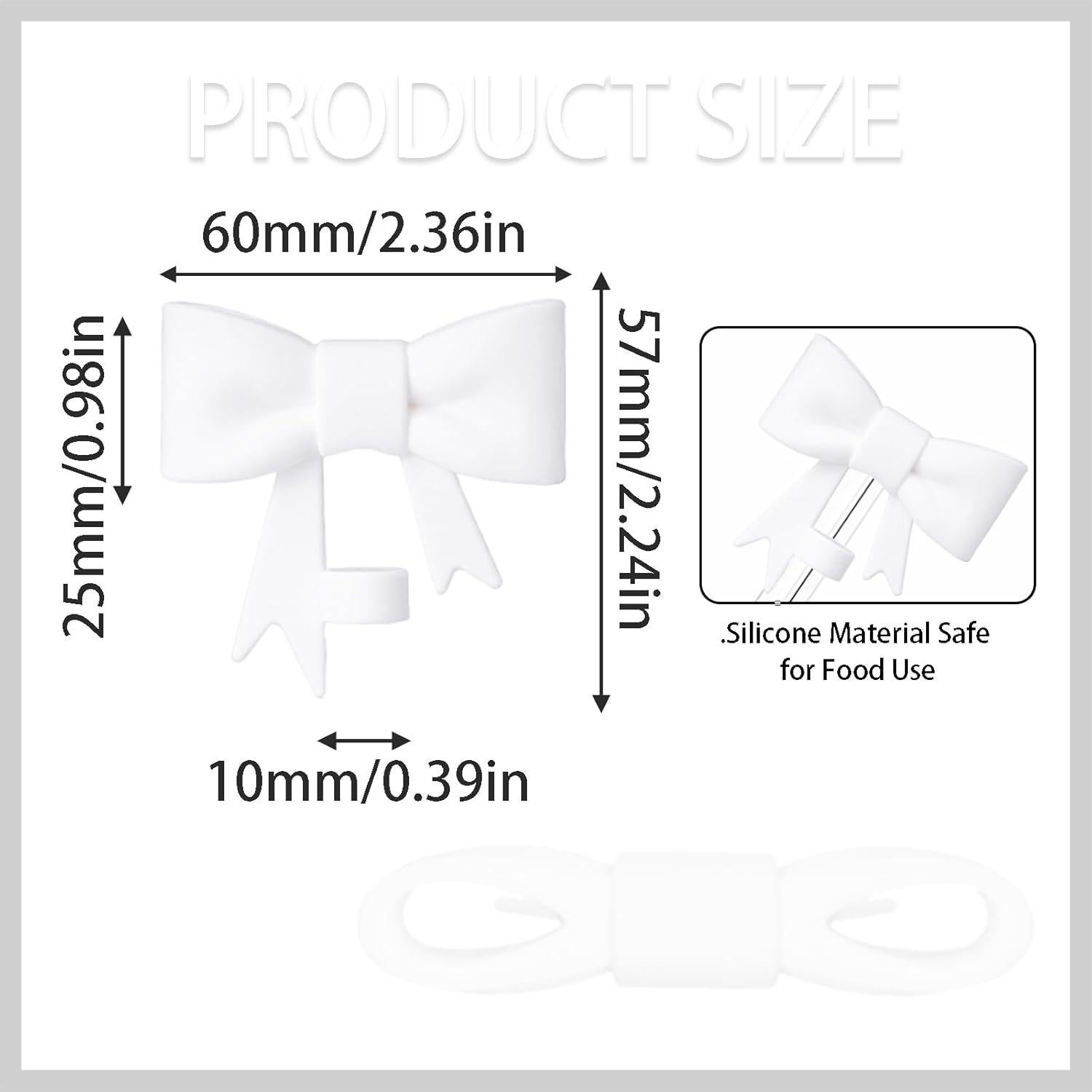 Cubiertas de Silicona para Pajitas DJAIOD - 3 Pcs para Vasos Stanley