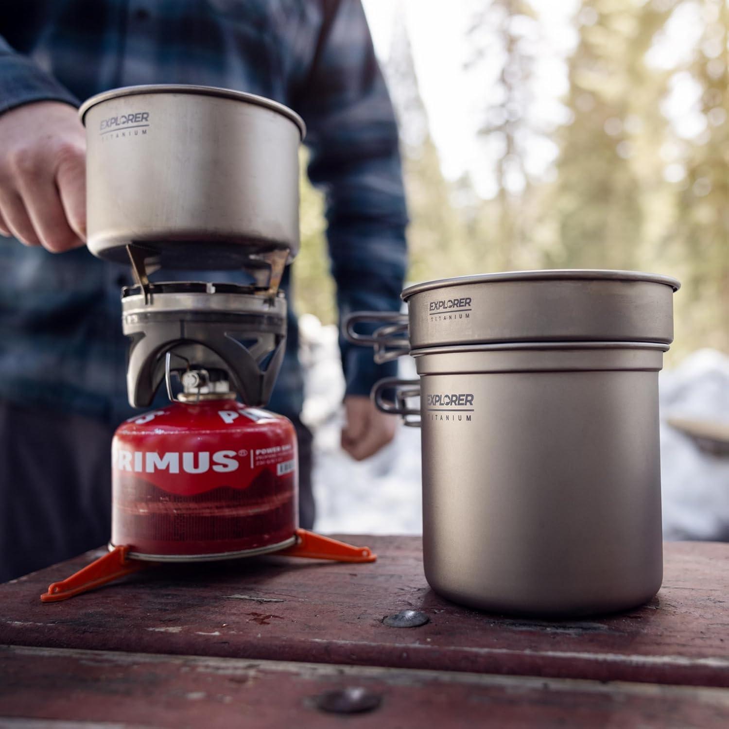 Juego de Utensilios de Cocina Apilables Titanio Explorer Bear