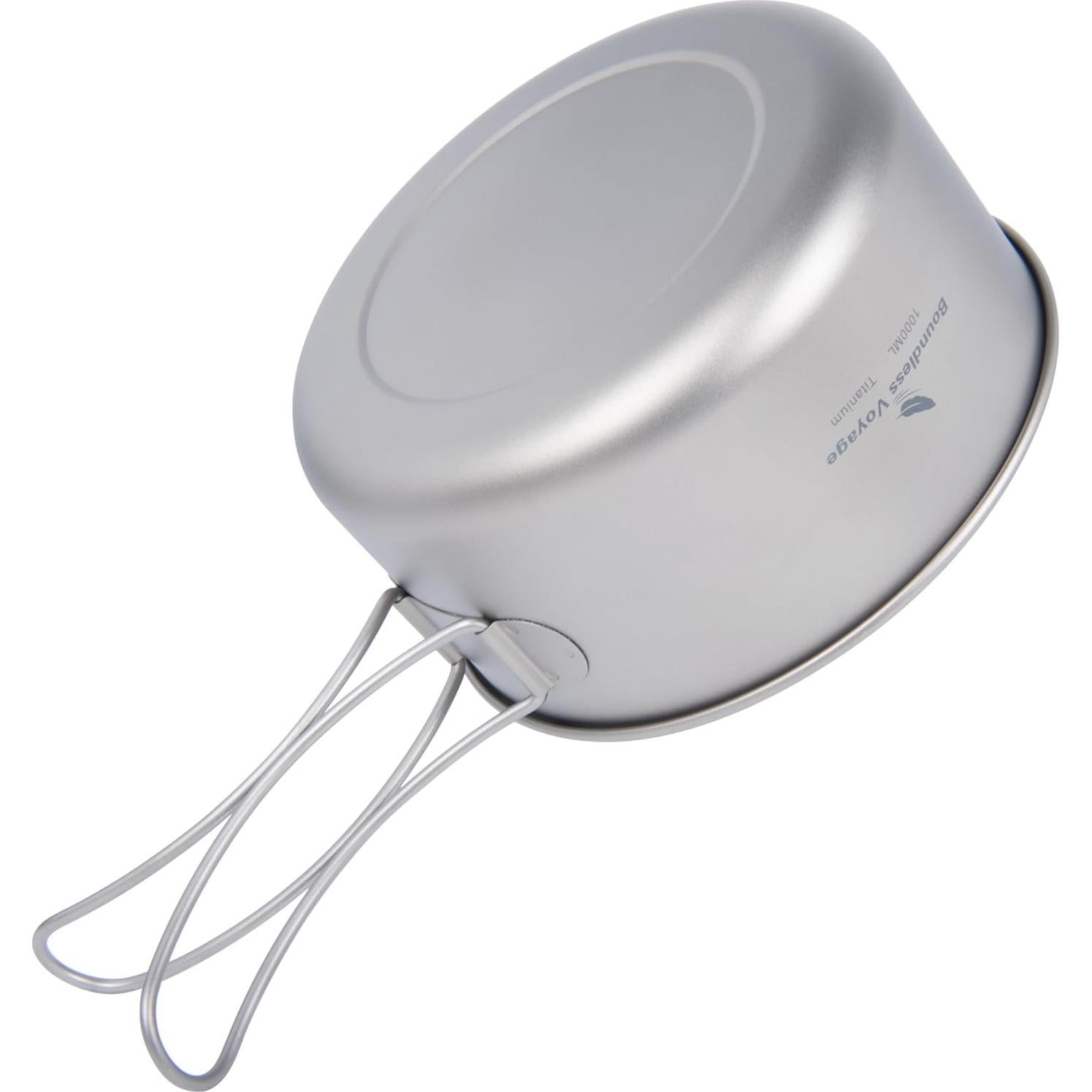 Juego de Ollas de Titanio iBasingo 1000ml y Sartén 500ml