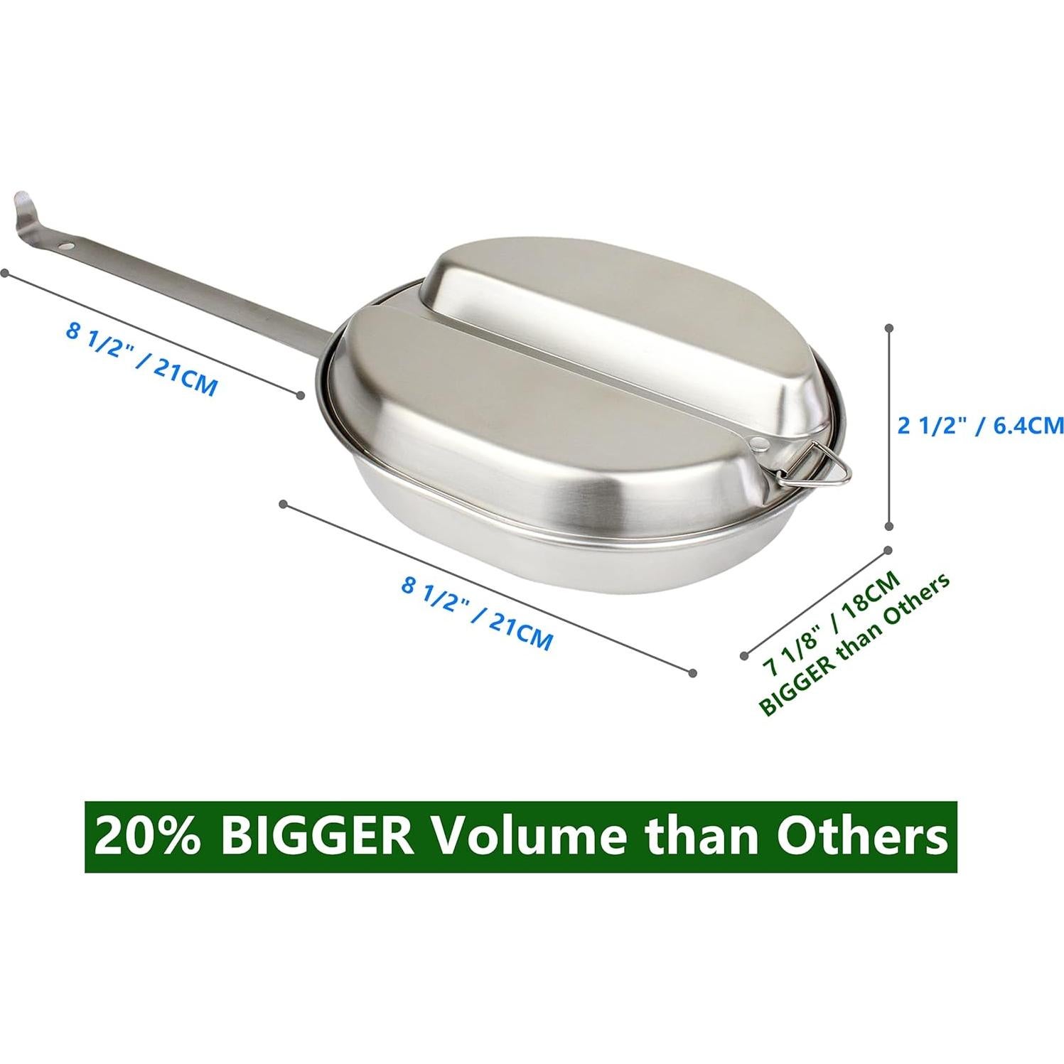 Kit de Comida Militar MASTIFF GEARS Acero Inoxidable 304