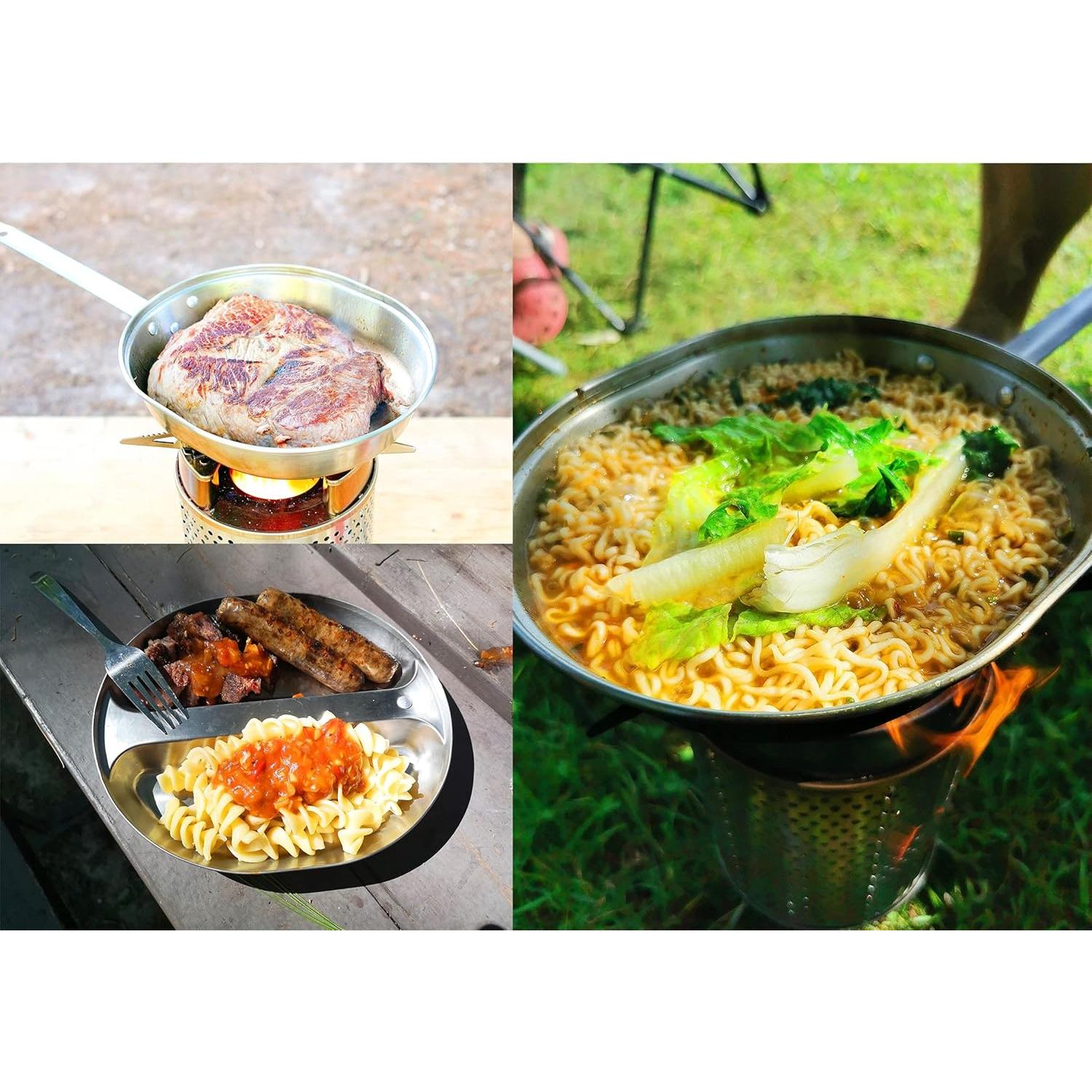 Kit de Comida Militar MASTIFF GEARS Acero Inoxidable 304