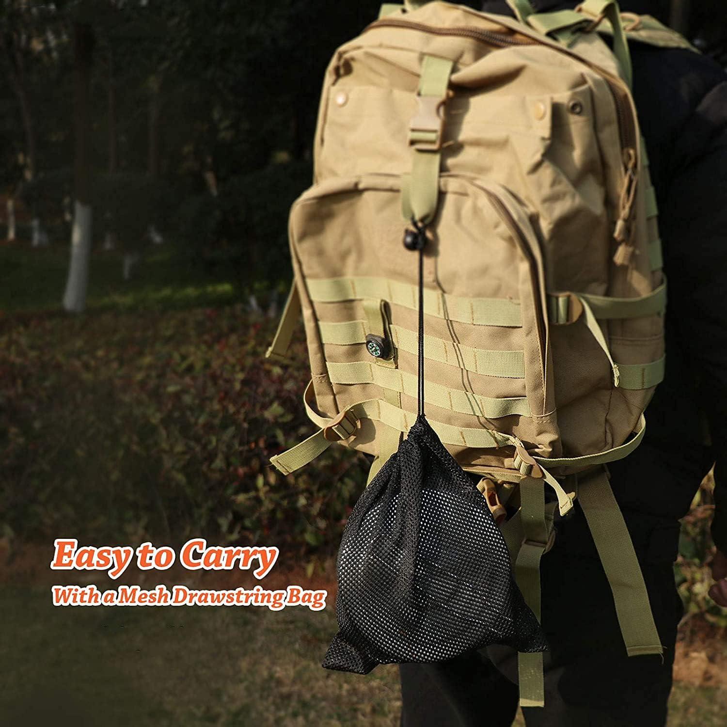 Olla de Camping PWPAM Acero Inoxidable 1.5L Plegable