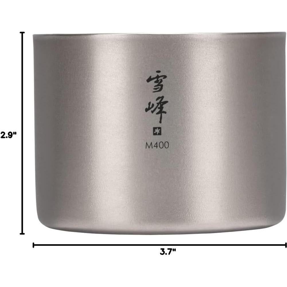 Taza Apilable de Titanio Doble Pared Snow Peak M400 400ml