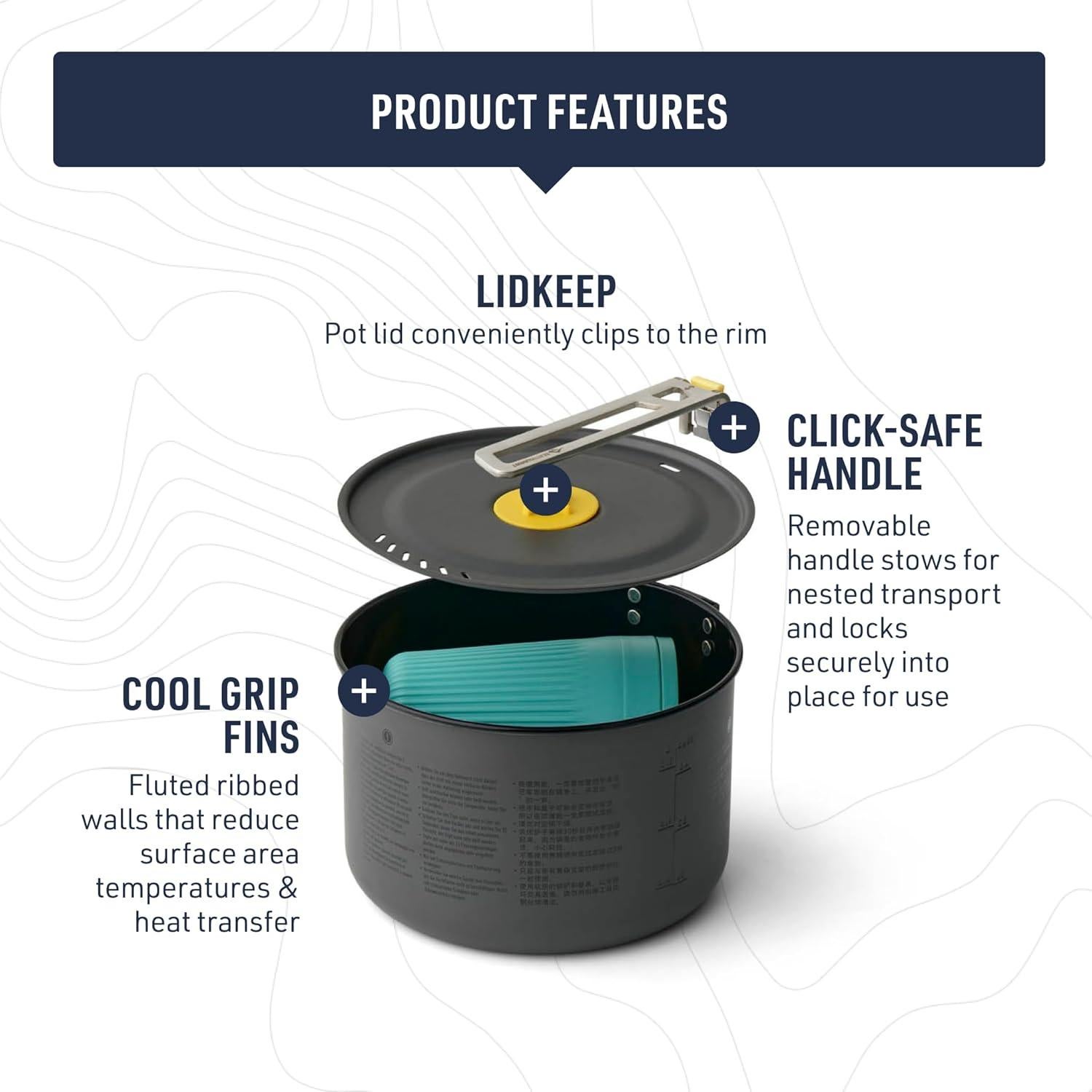 Juego de Cocina One Pot Ultraligero Sea to Summit 1 Persona