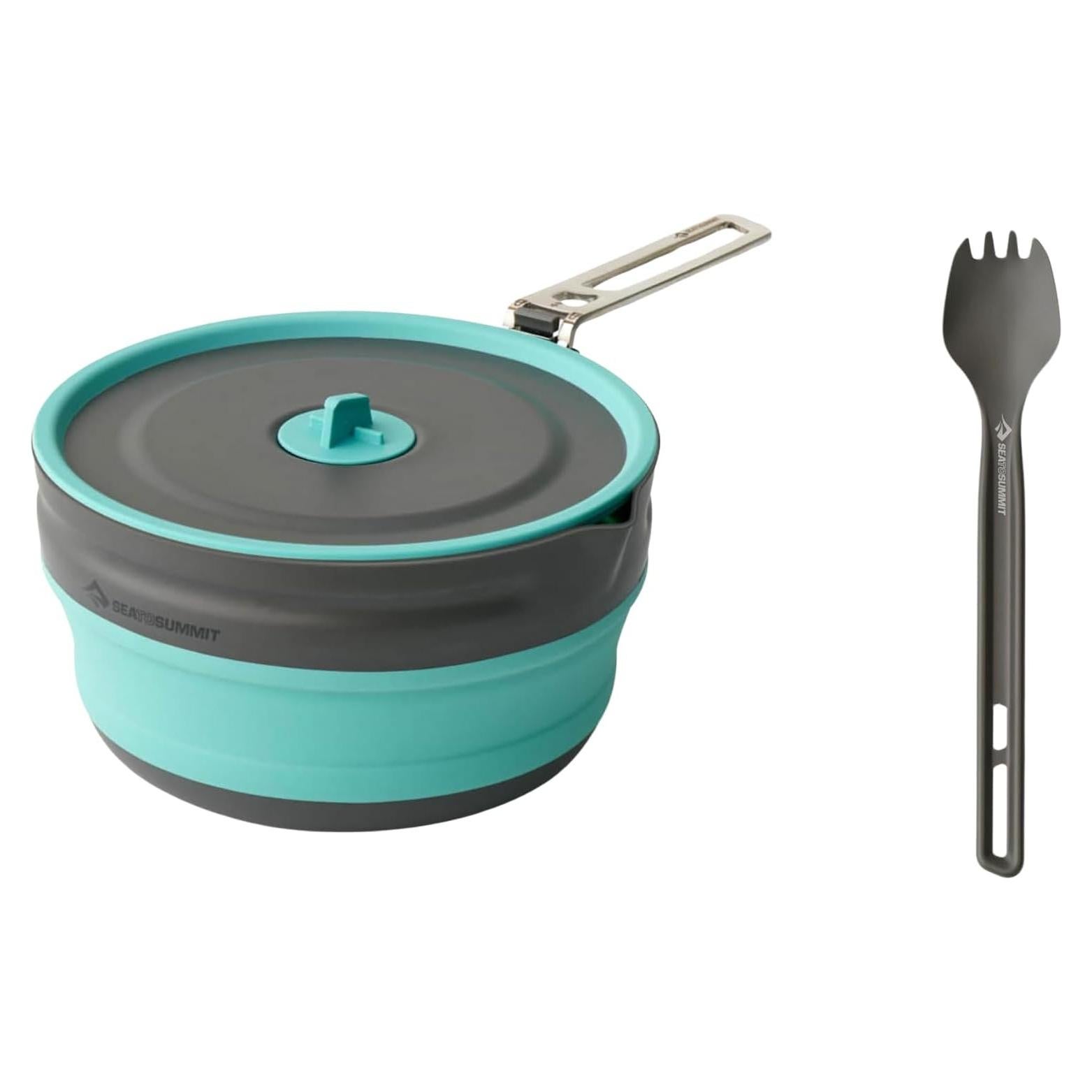 Olla Vertedora Plegable 2.2L Sea to Summit + Cuchara Tenedor