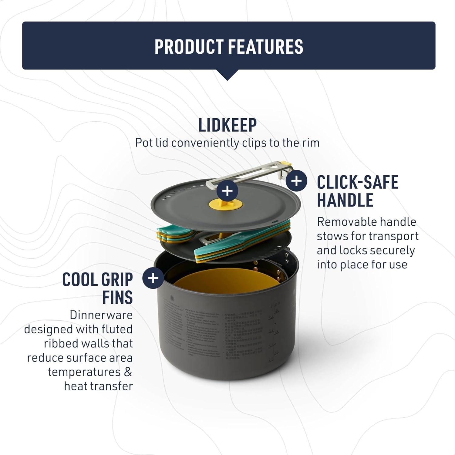 Juego de Cocina Ultraligero Sea to Summit para 4 Personas