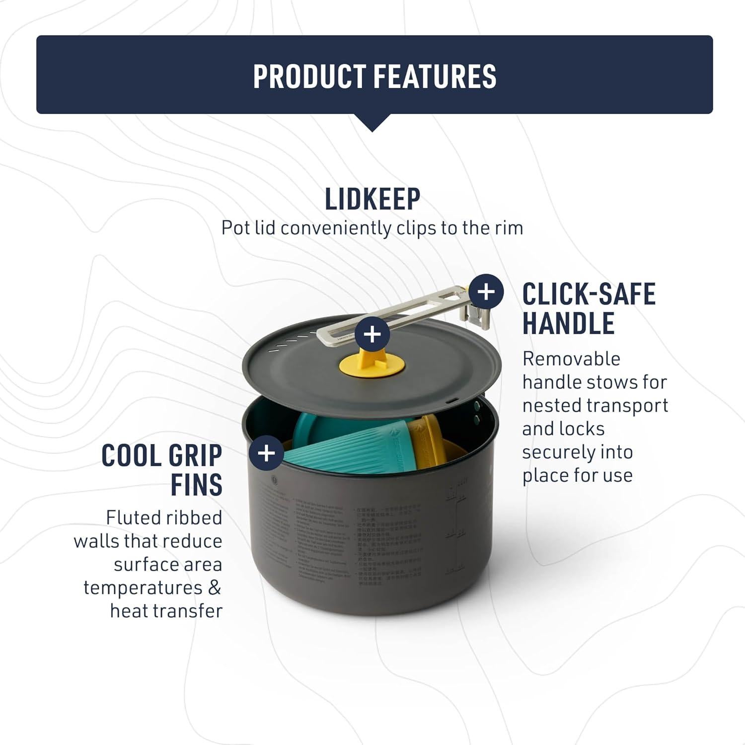 Juego de Cocina One Pot Ultraligero Sea to Summit 2 Personas