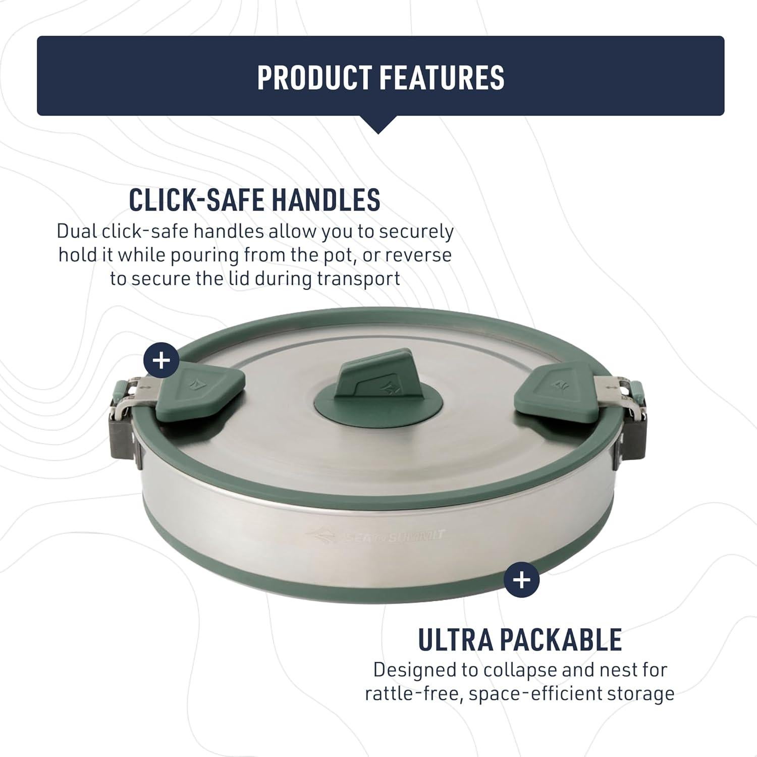 Cuchara de Olla Plegable Sea to Summit 3L Acero Inoxidable