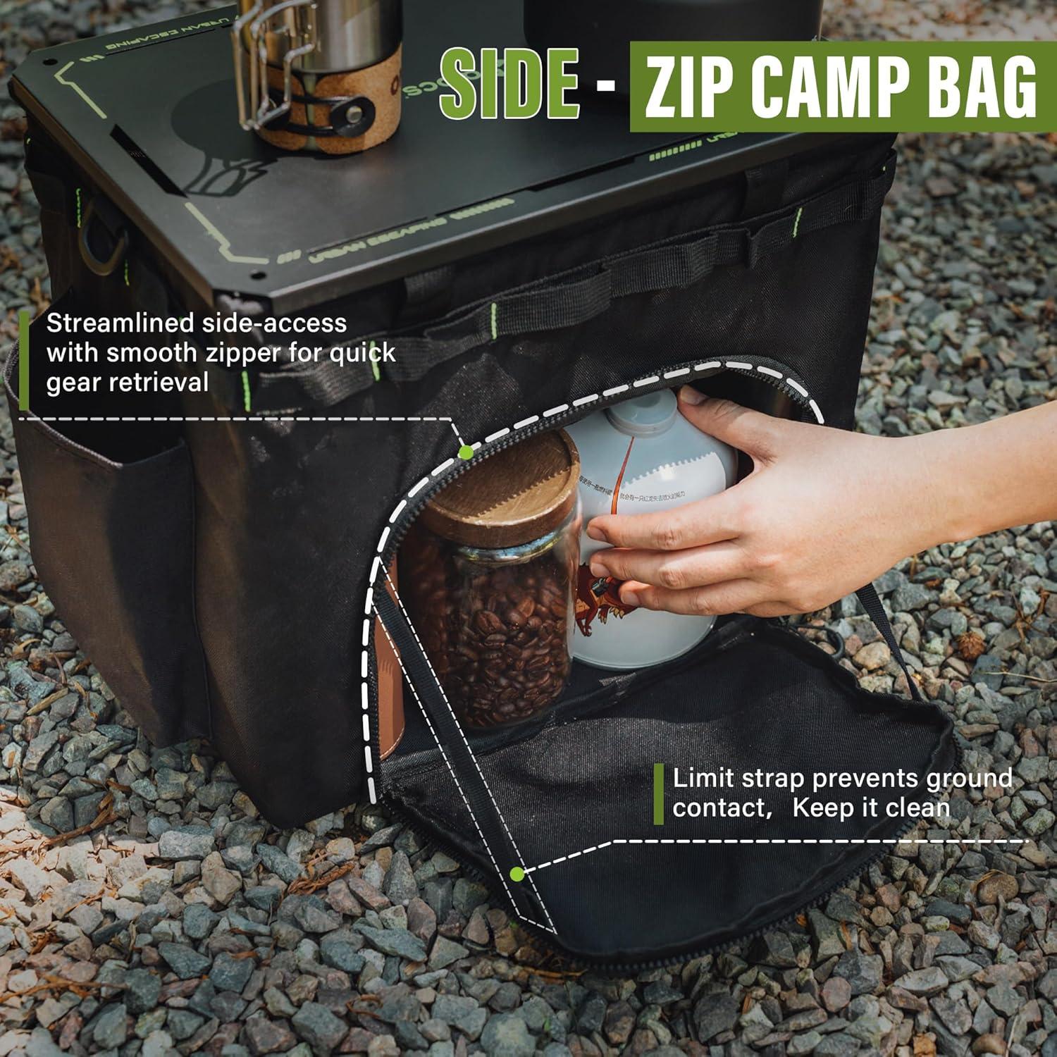 Mesa de Camping Plegable Alocs AC-Z14 con Tablero IGT 30L