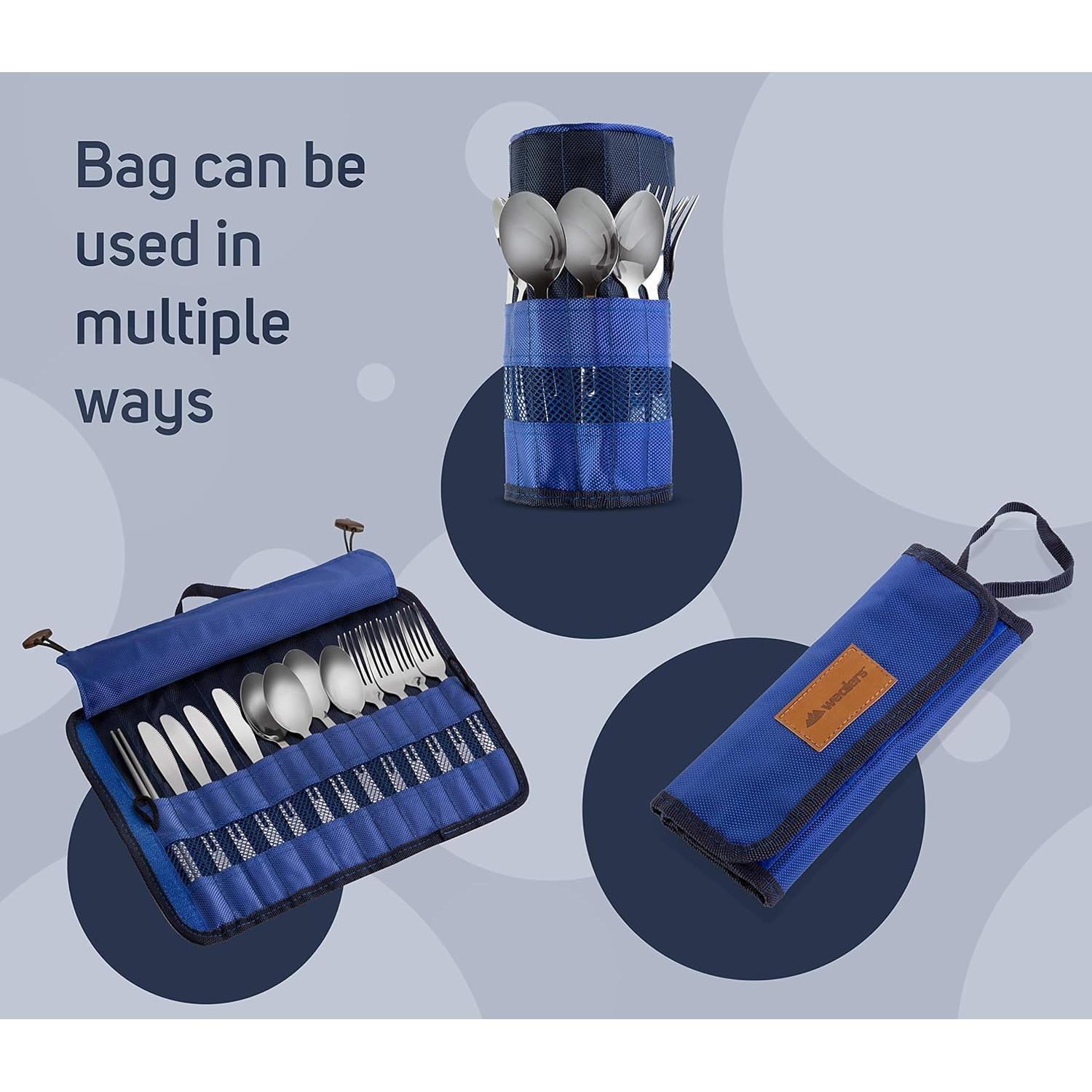 Juego de Utensilios de Picnic Wealers 13 Piezas Acero Inoxidable