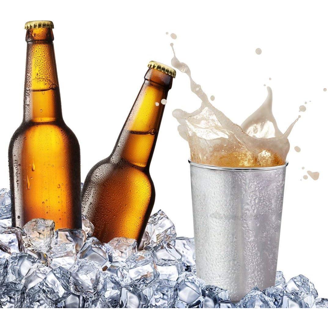 Juego de Vasos de Acero Inoxidable Wealers para Bebidas Frías