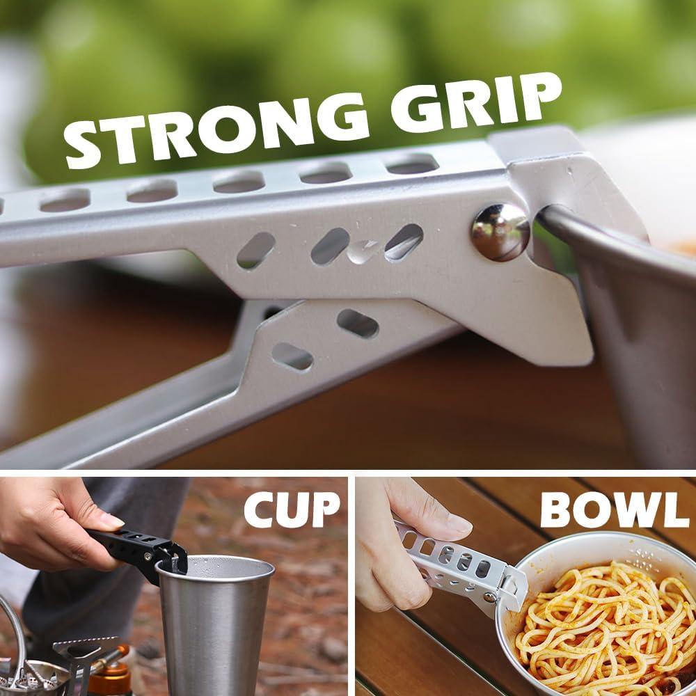 Agarrador de Sartenes YERGOFE 2 Piezas Antideslizante Camping