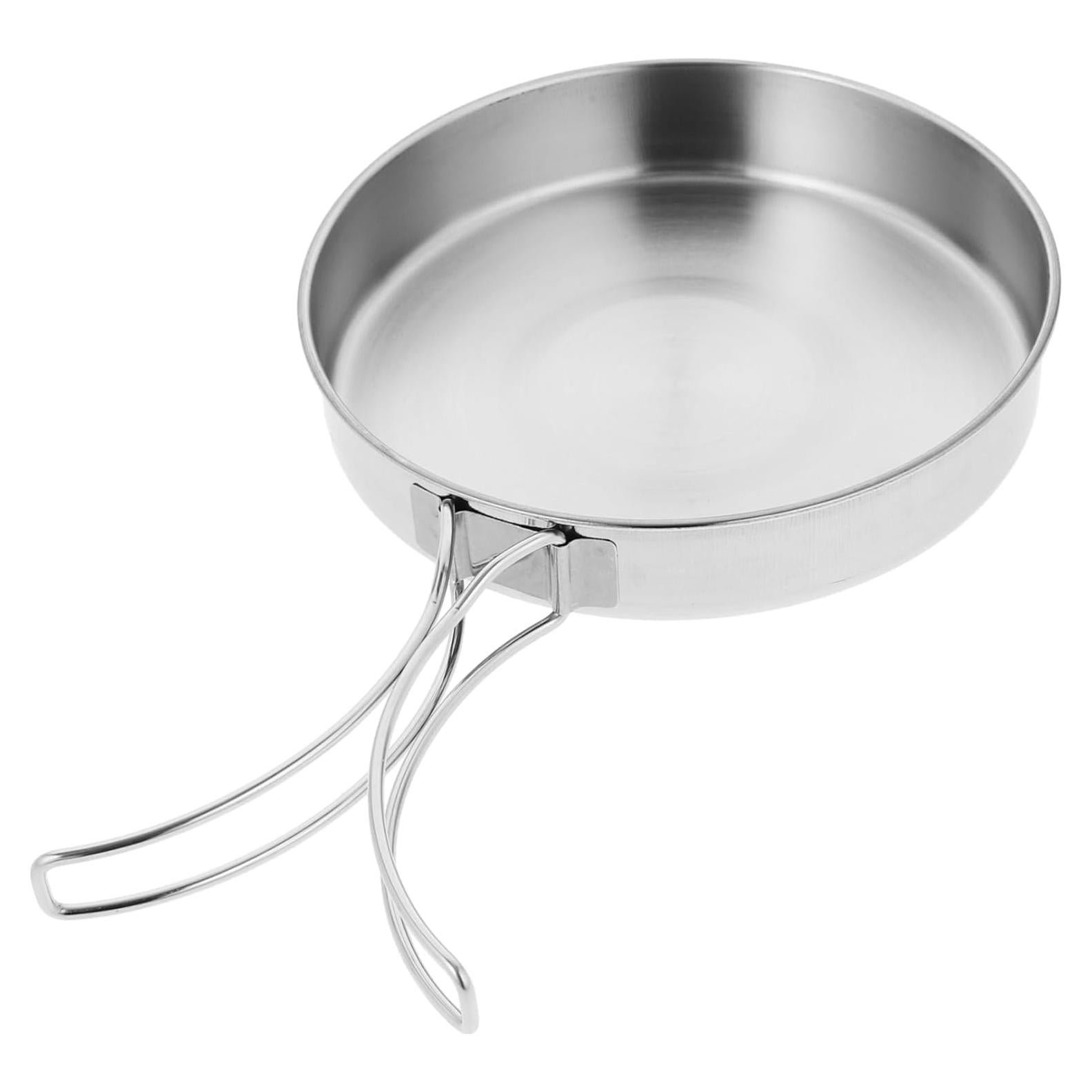Sartén de Camping Acero Inoxidable TOPPERFUN 14.8x3 cm