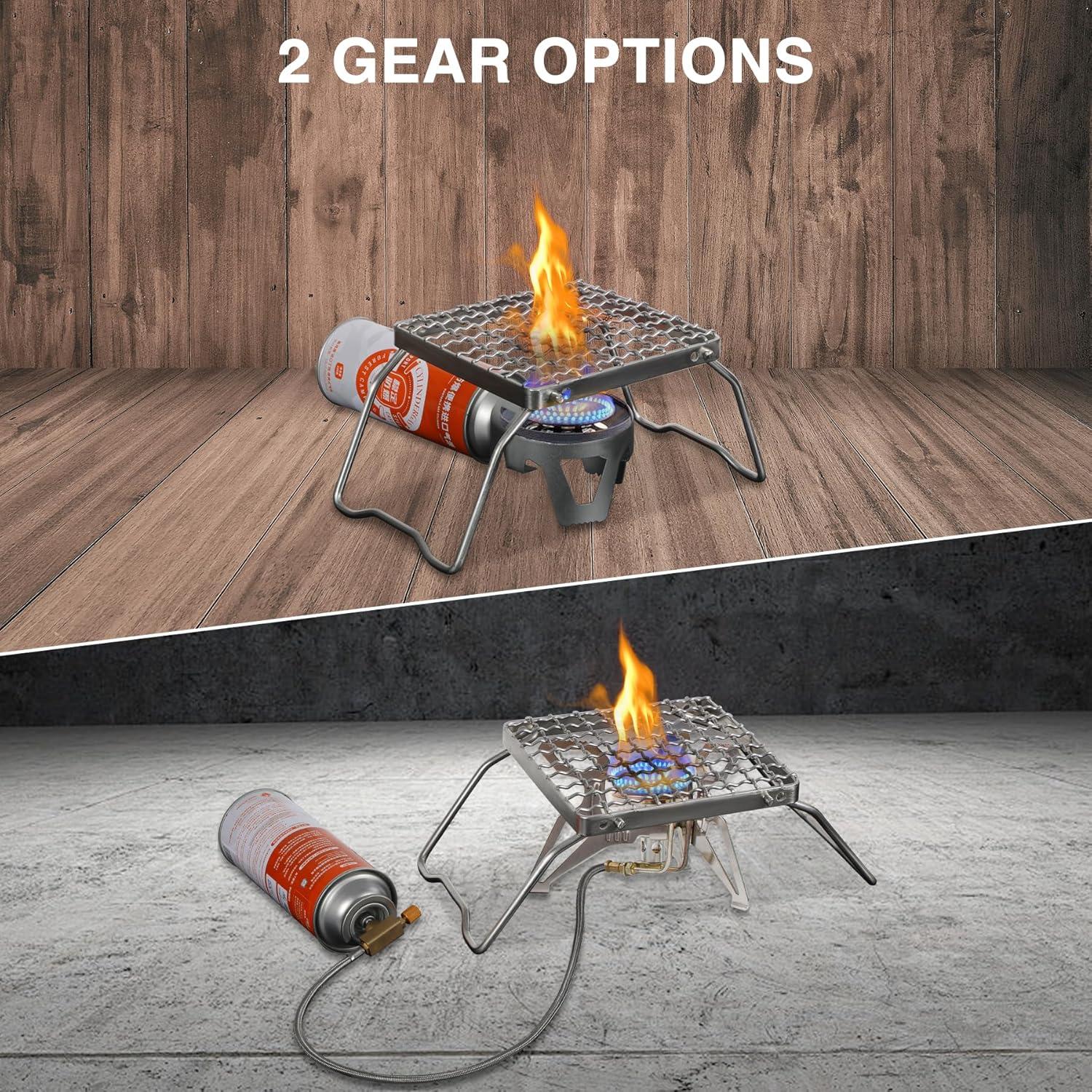 Parrilla de Campamento Plegable REDCAMP 6" Acero Inoxidable