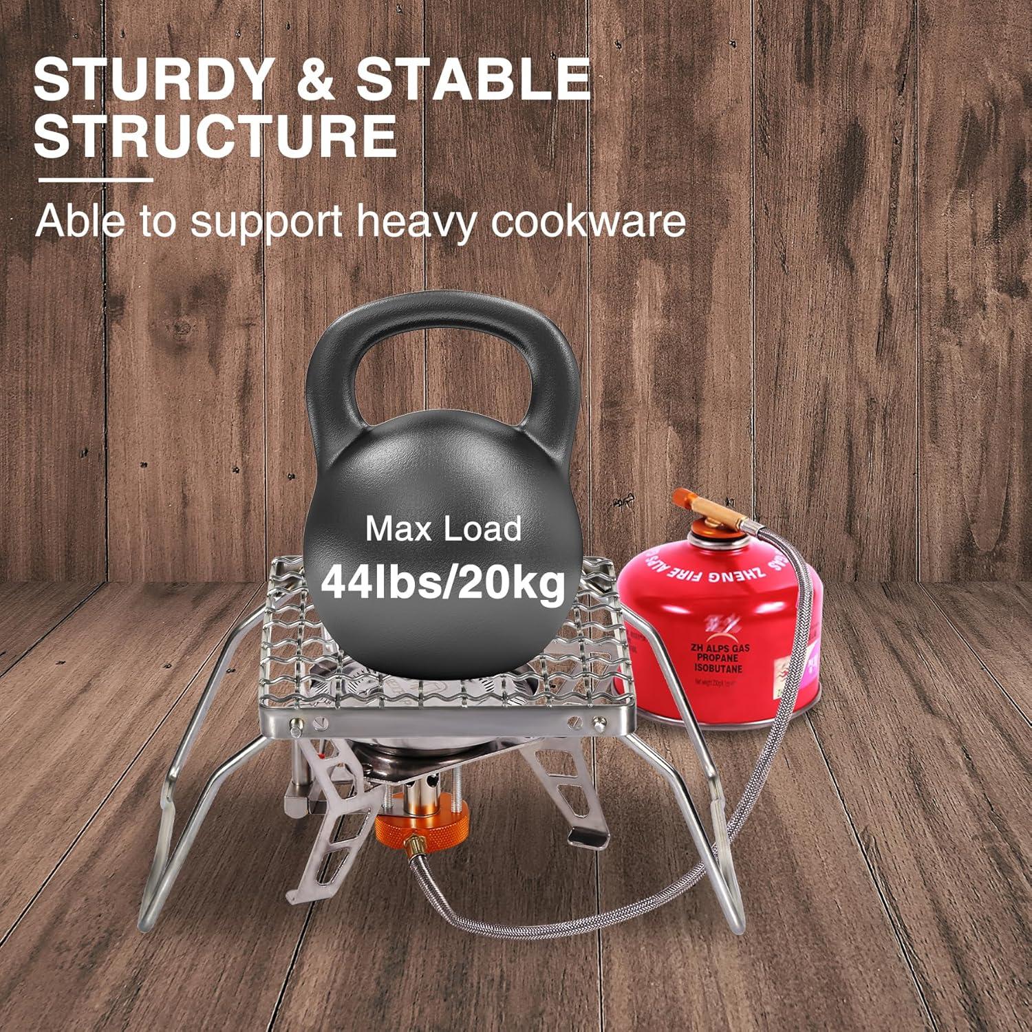 Parrilla de Campamento Plegable REDCAMP 6" Acero Inoxidable