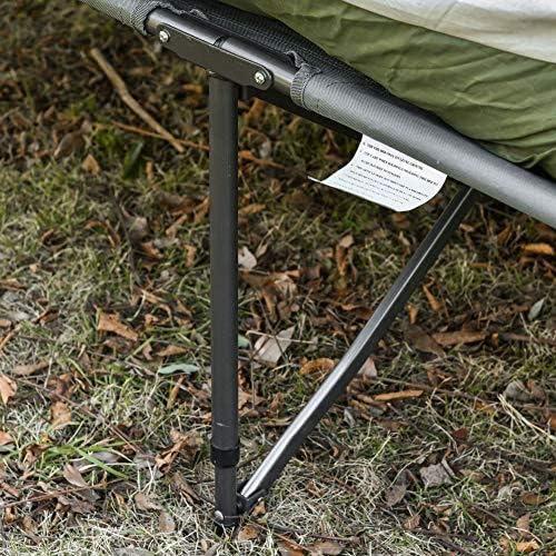 Cama de Camping Plegable Outsunny para 2 Personas con Saco de Dormir