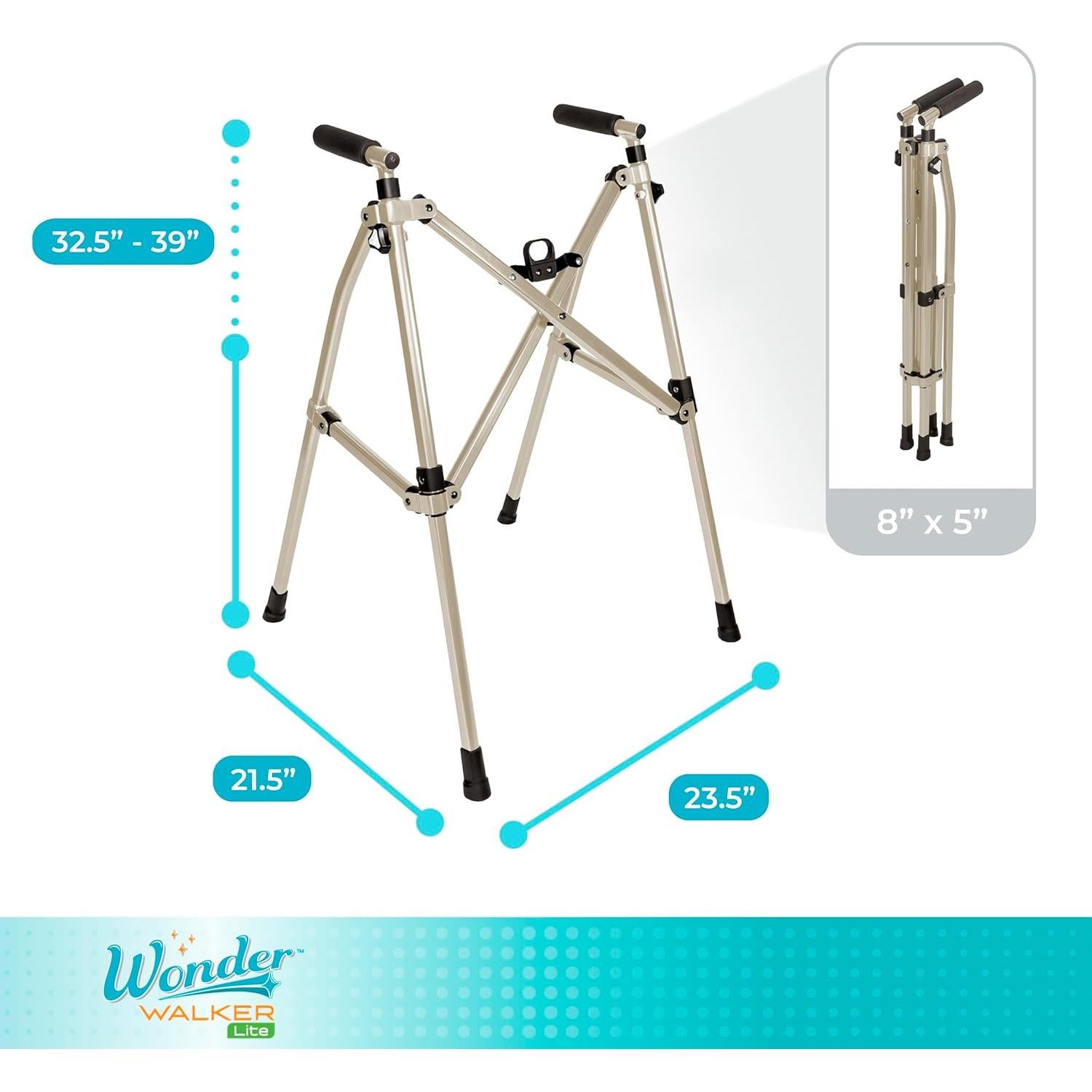 Andador Plegable Stander Wonder Walker Lite, 2.72 kg, Arena