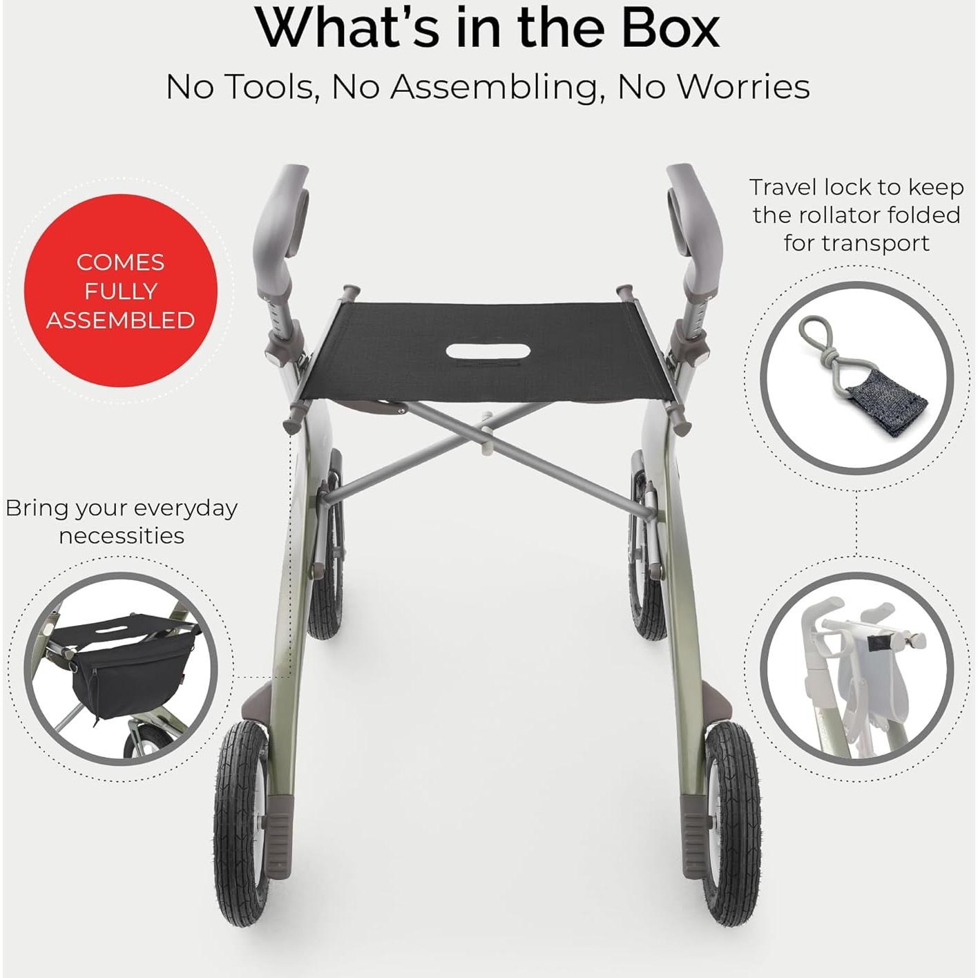 Andador Rollator Todo Terreno byACRE Carbon Overland 6.7 kg