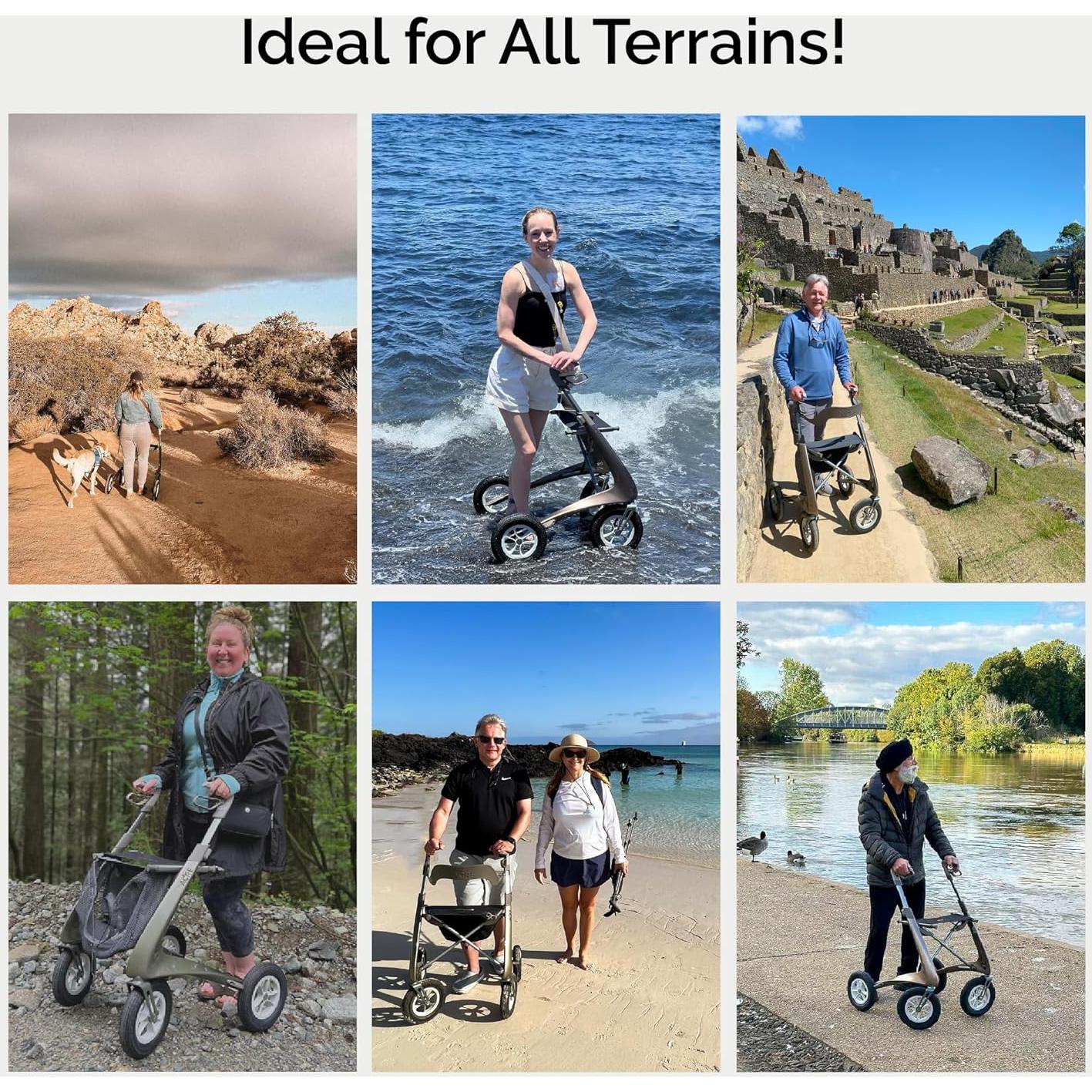 Andador Rollator Todo Terreno byACRE Carbon Overland 6.7 kg