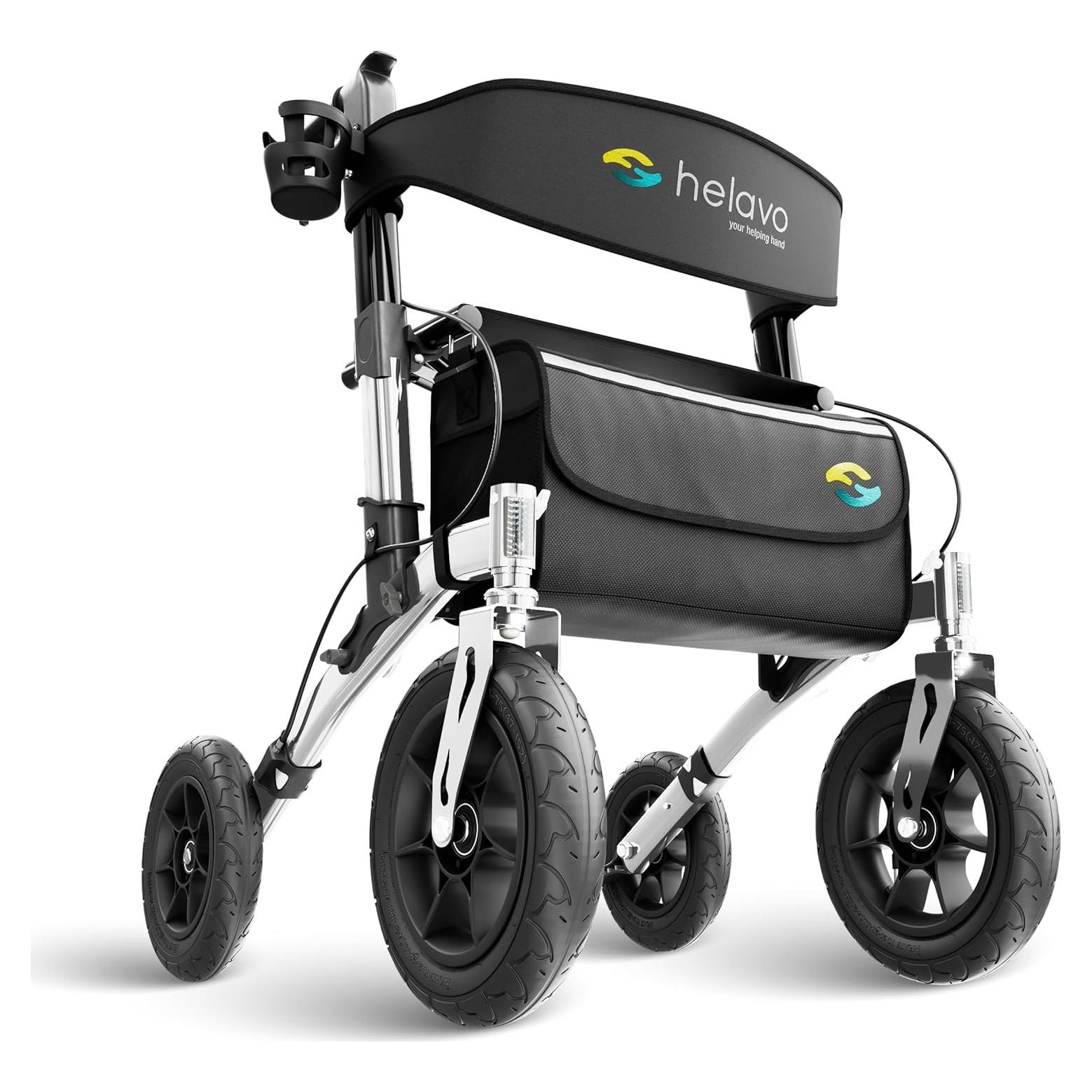Andador Plegable Helavo H1140 Todo Terreno con Ruedas de 30.48 cm