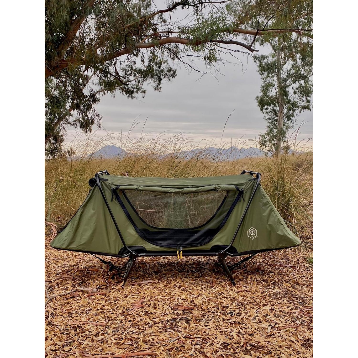Tienda Cot Kamp-Rite Aniversario 1 Persona Impermeable Oliva