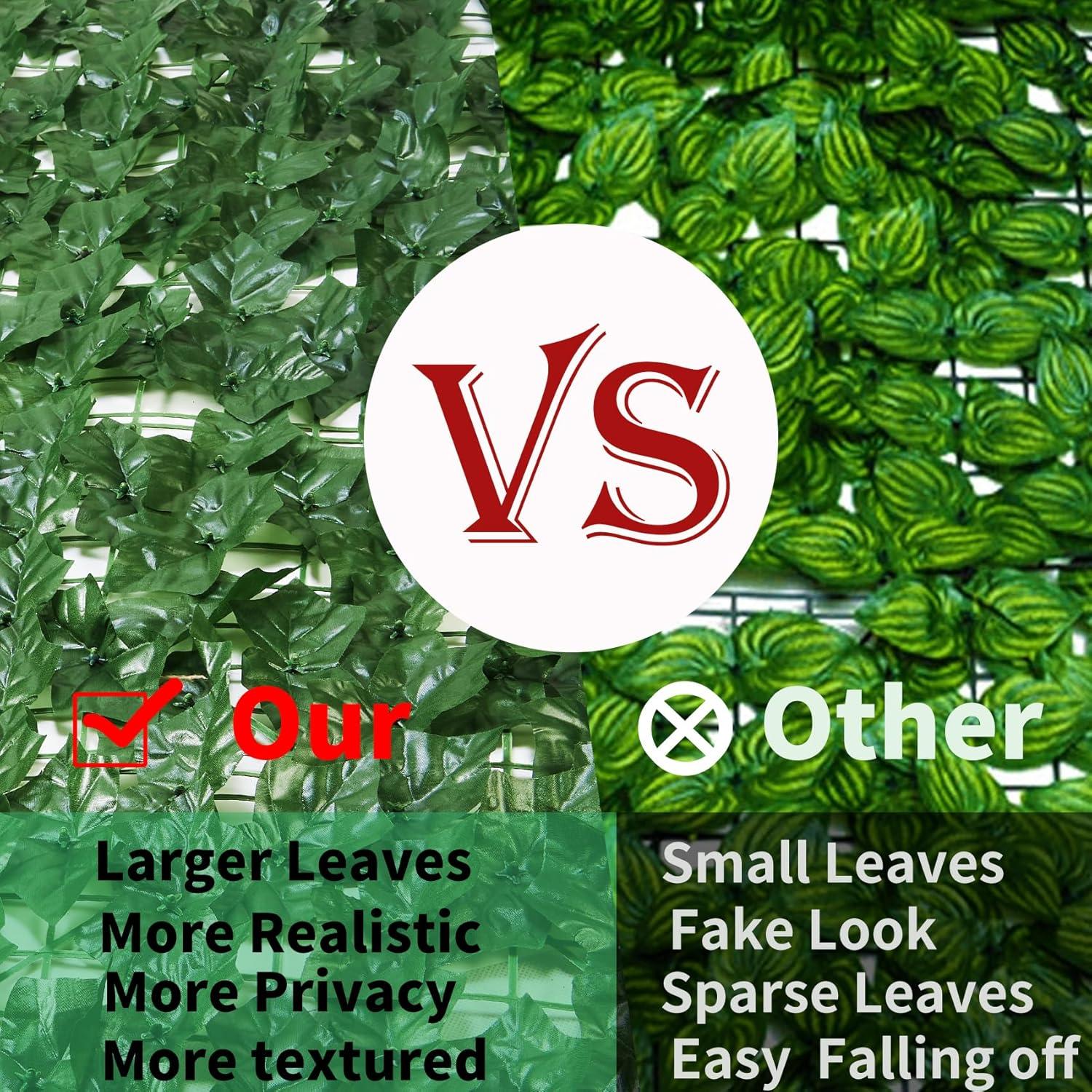 Pantalla de Privacidad de Hiedra Artificial GEIGUIWA 304,8x101,6 cm