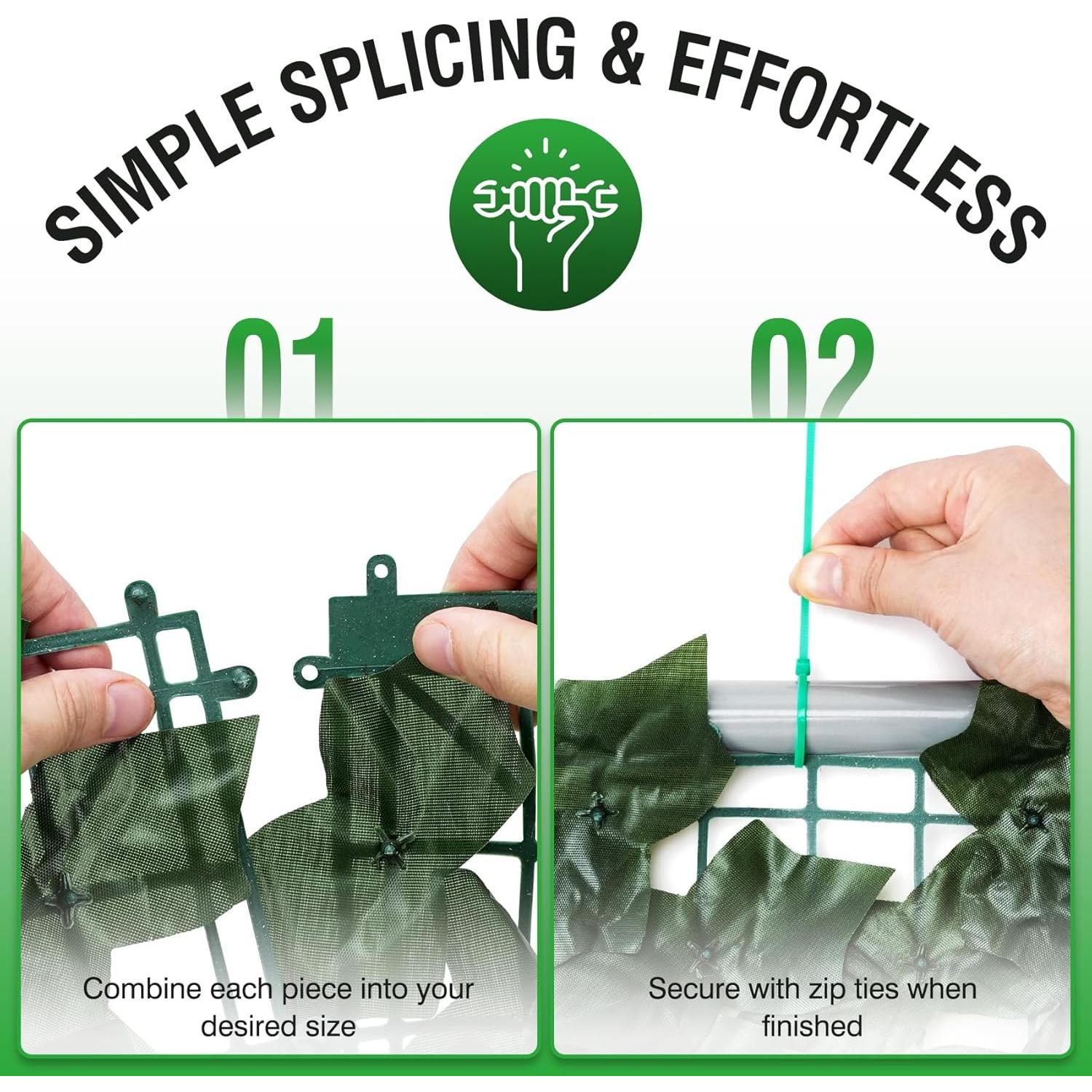 Pantalla de Privacidad de Hiedra Artificial GEIGUIWA 304,8x101,6 cm