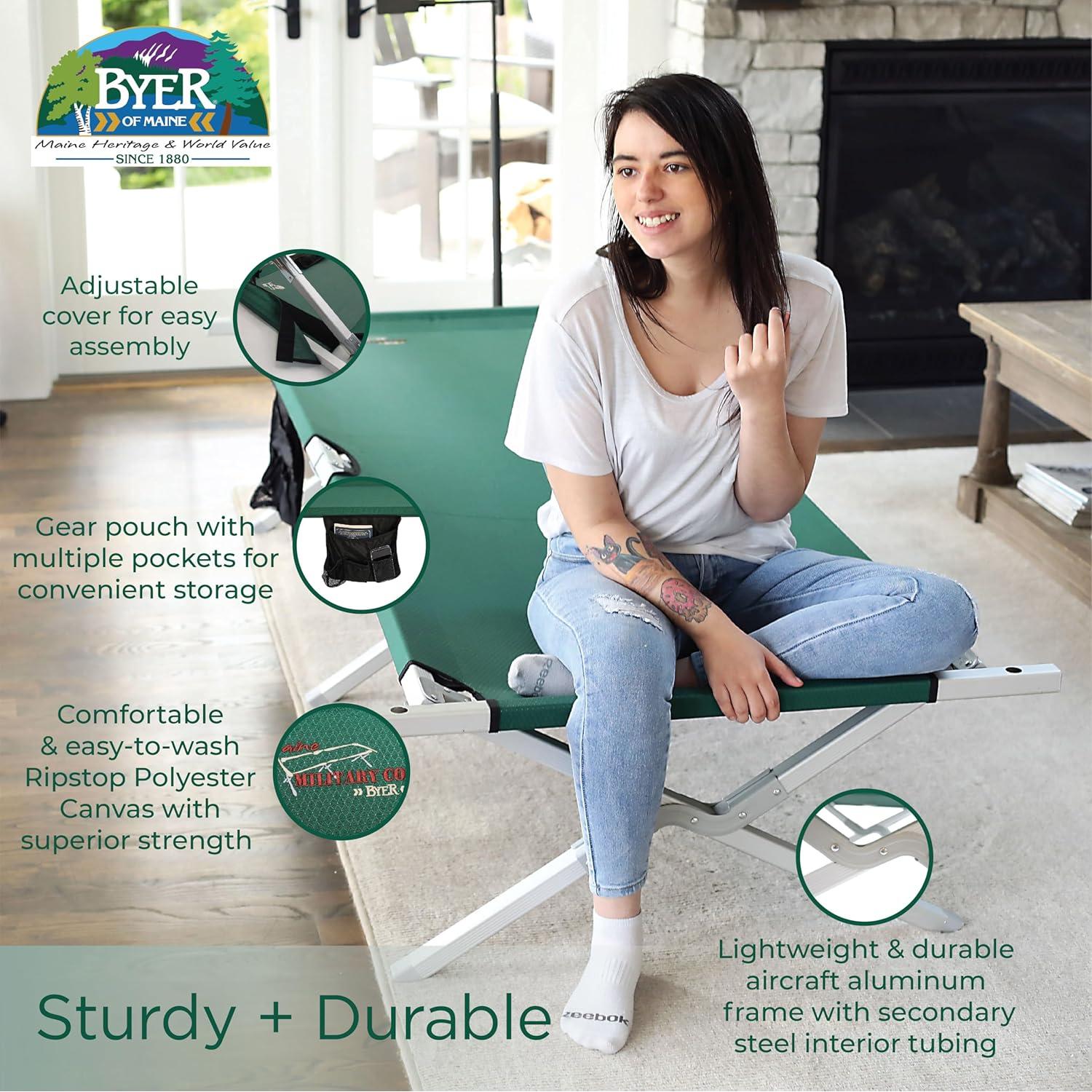 Cama Plegable Militar BYER OF MAINE Extra Grande 170kg