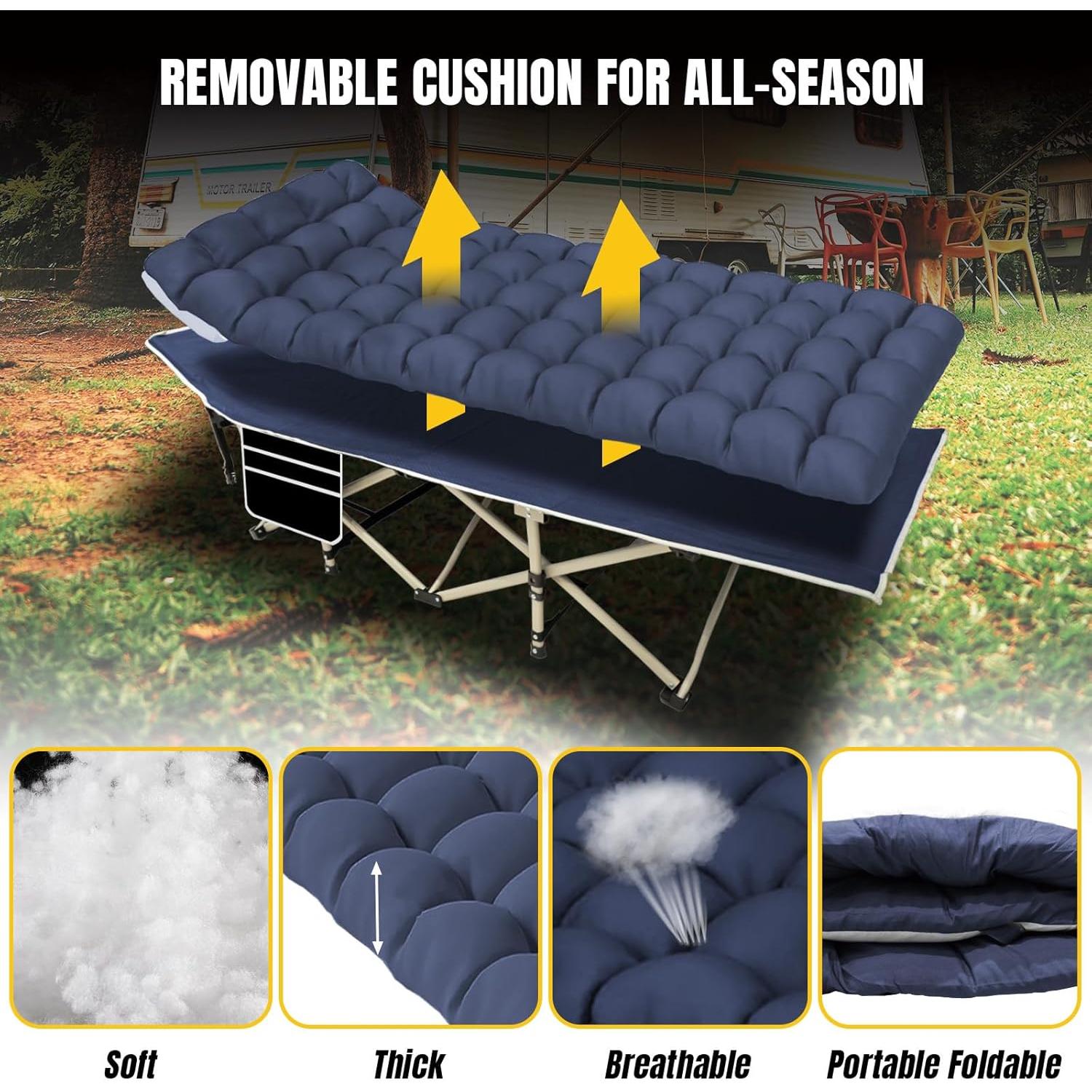 Cama de Camping Plegable Yellow Jacket con Colchón 190.5x81.3cm